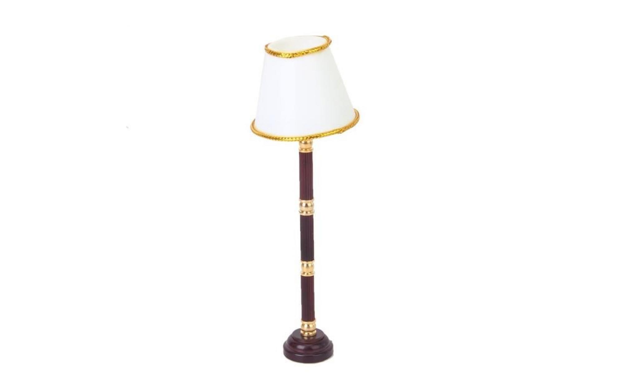 1 12 lampe led miniature de dollhouse  lampadaire  blanche