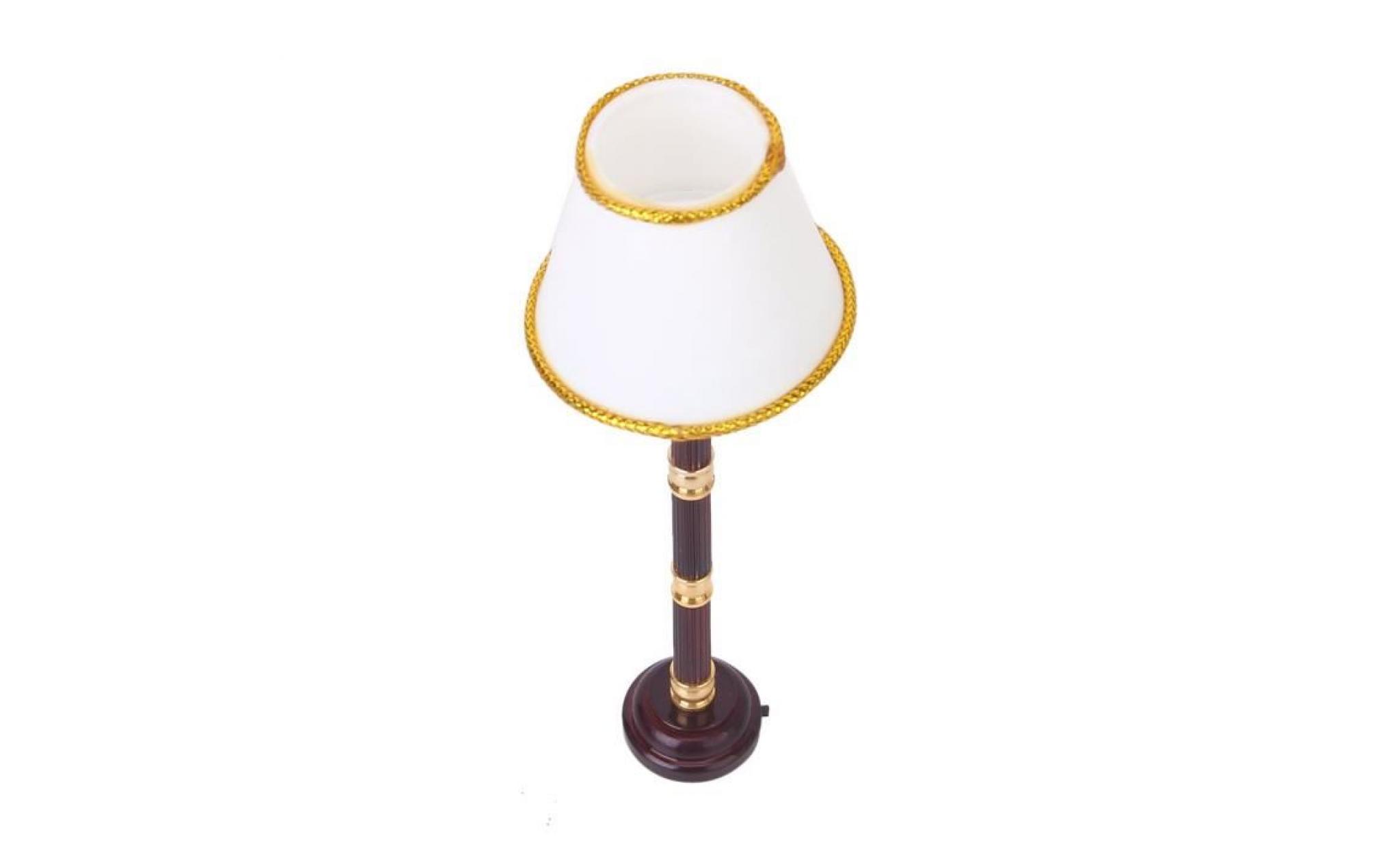 1 12 lampe led miniature de dollhouse  lampadaire  blanche pas cher