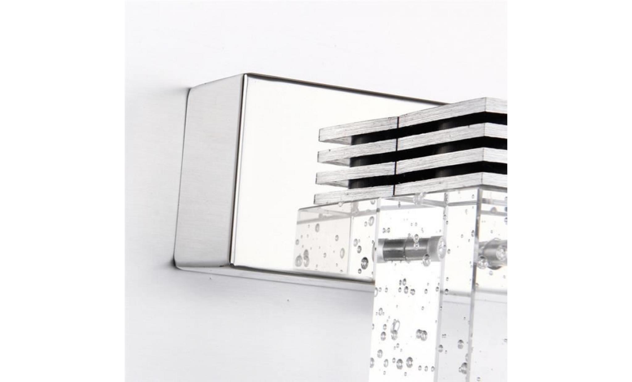 1 lumière de cristal salle de bains luminaires led 3w étanche bath wall appliques (lumière blanche pure)