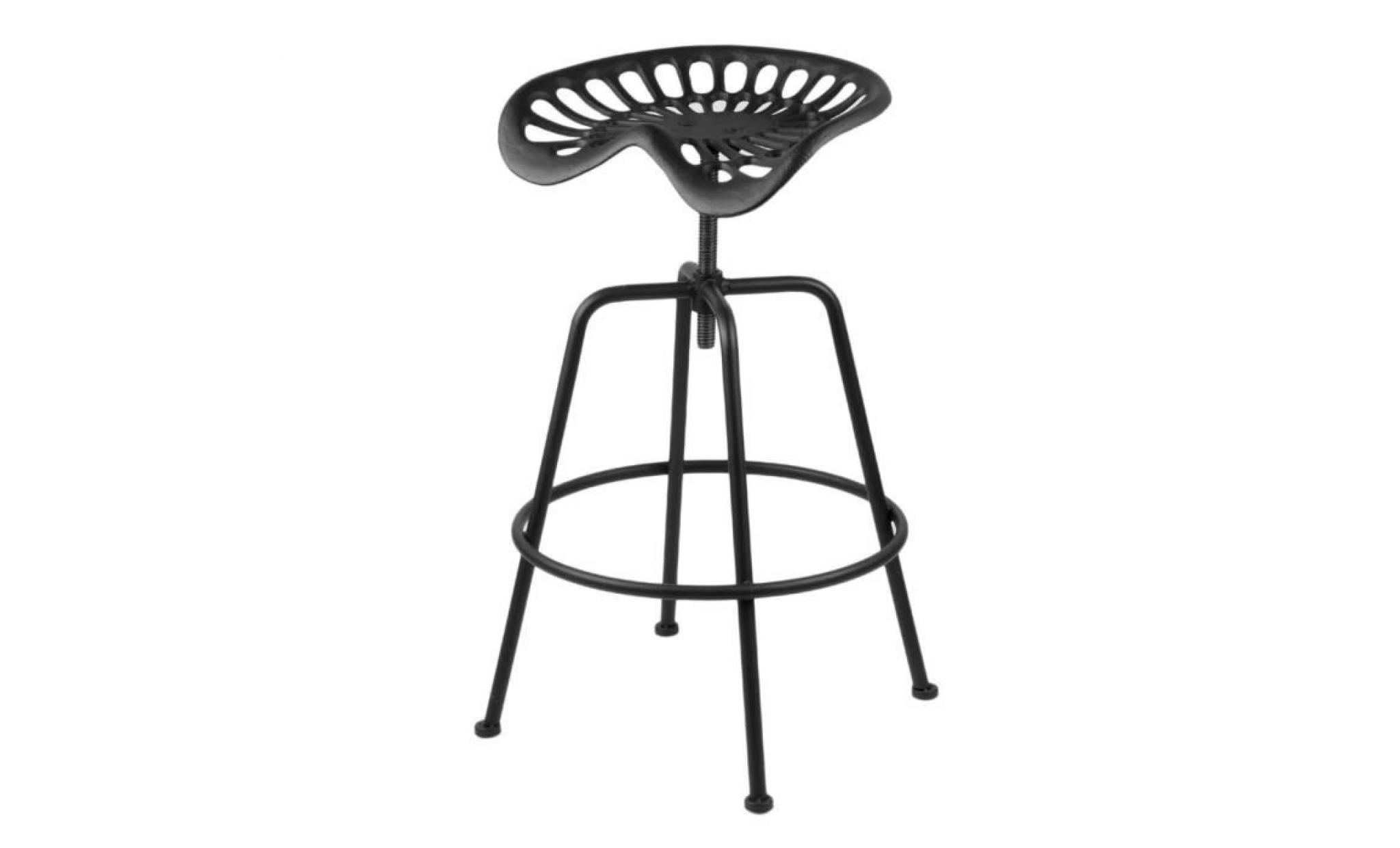 1 pcs tractor chaise tabouret en fonte hauteur réglable design industriel bar vintage