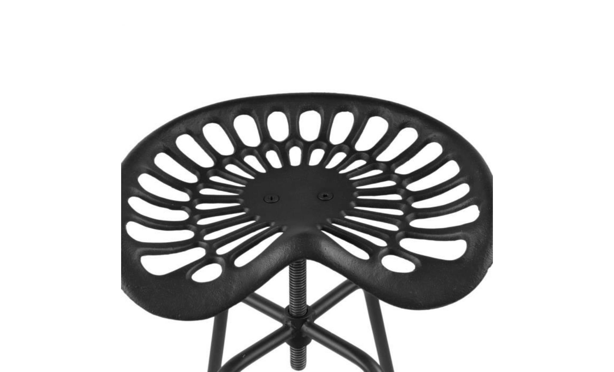 1 pcs tractor chaise tabouret en fonte hauteur réglable design industriel bar vintage pas cher