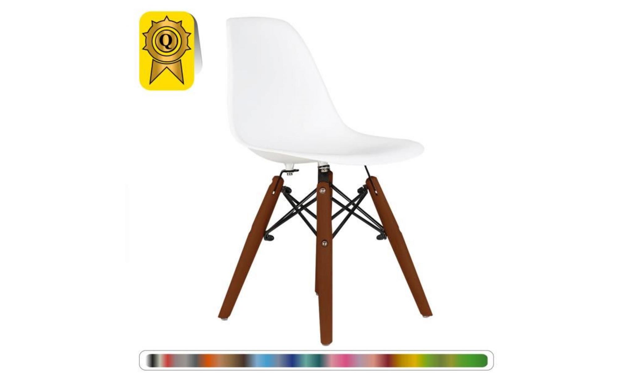 1 x chaise enfant inspiration scandinave  blanc decopresto dp dswkl wh 1p