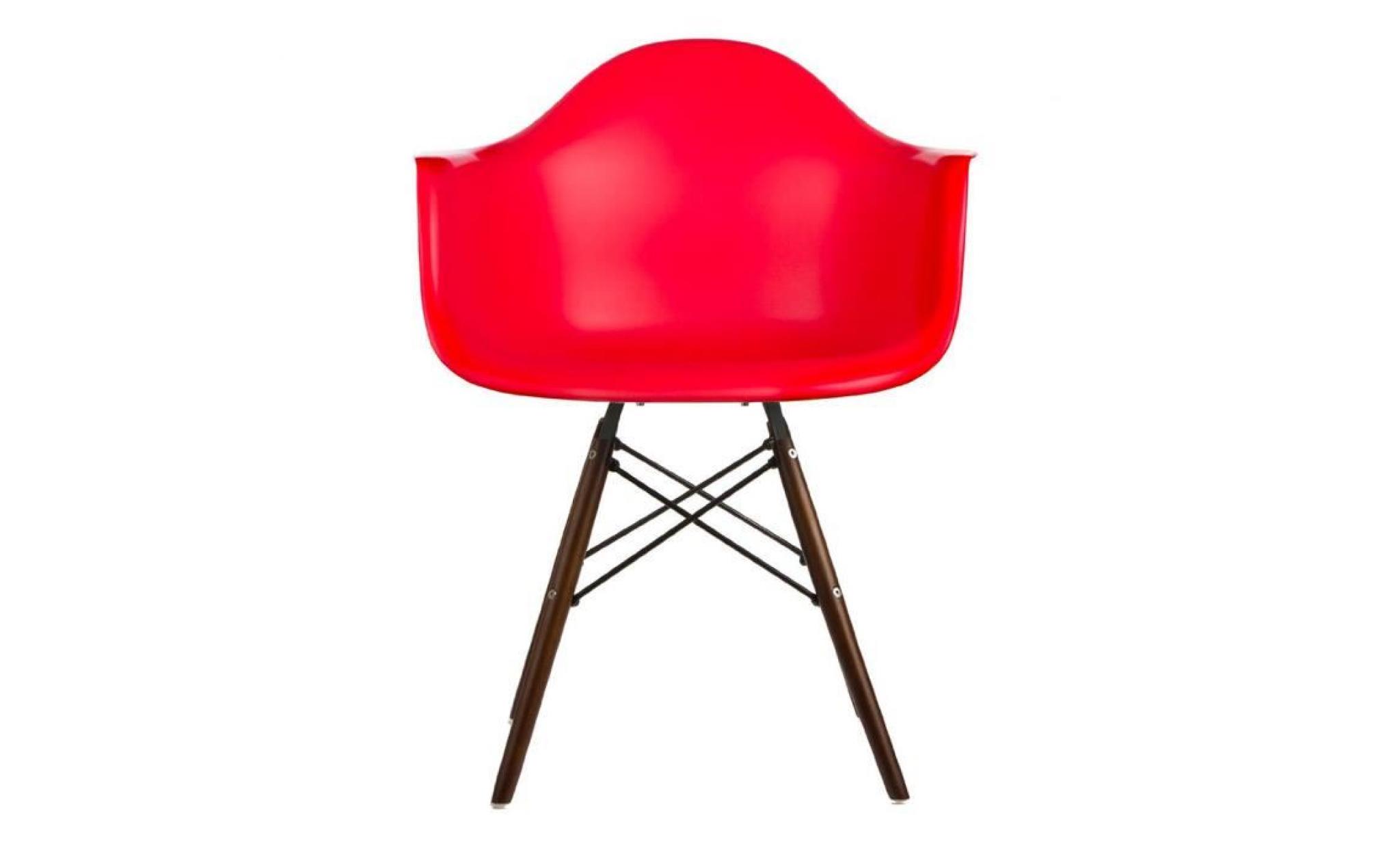 1 x fauteuil design retro eiffel inspiration eiffel pieds en bois vernis noyer assise vert flash mobistyl® pas cher