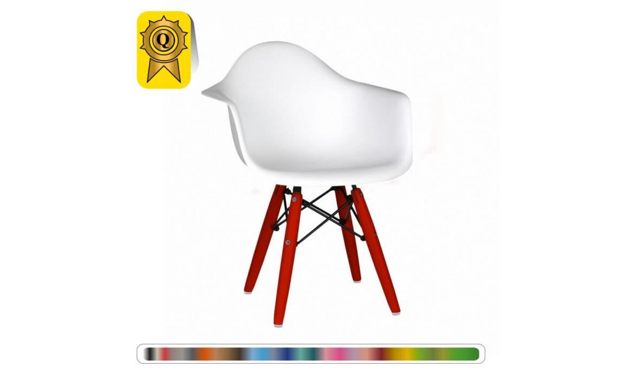 1 x fauteuil enfant inspiration scandinave  blanc decopresto dp dawkl wh 1p