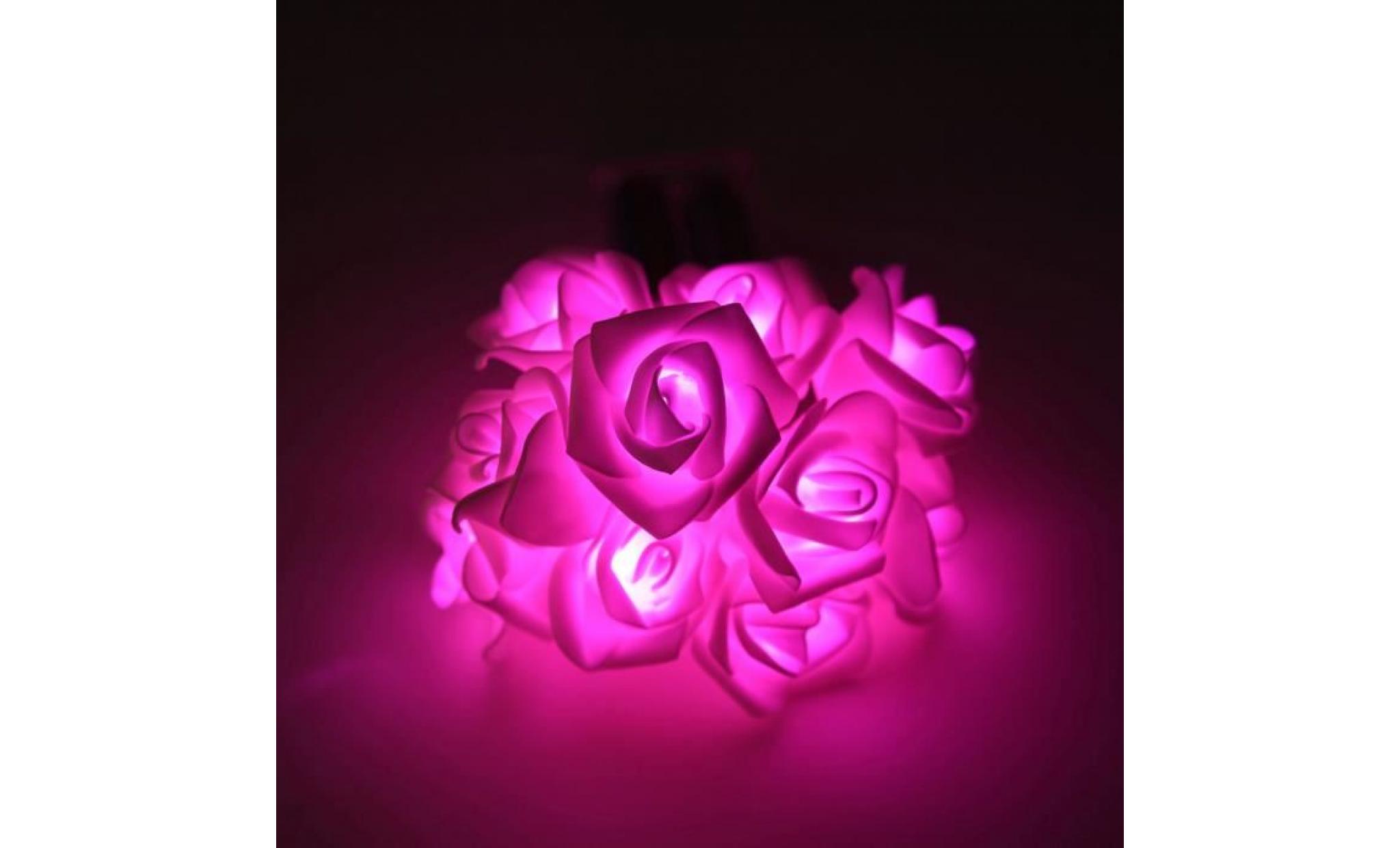 10 led rose light cozy string feuilles de fée pour la chambre à coucher noël party de mariage h28 pas cher