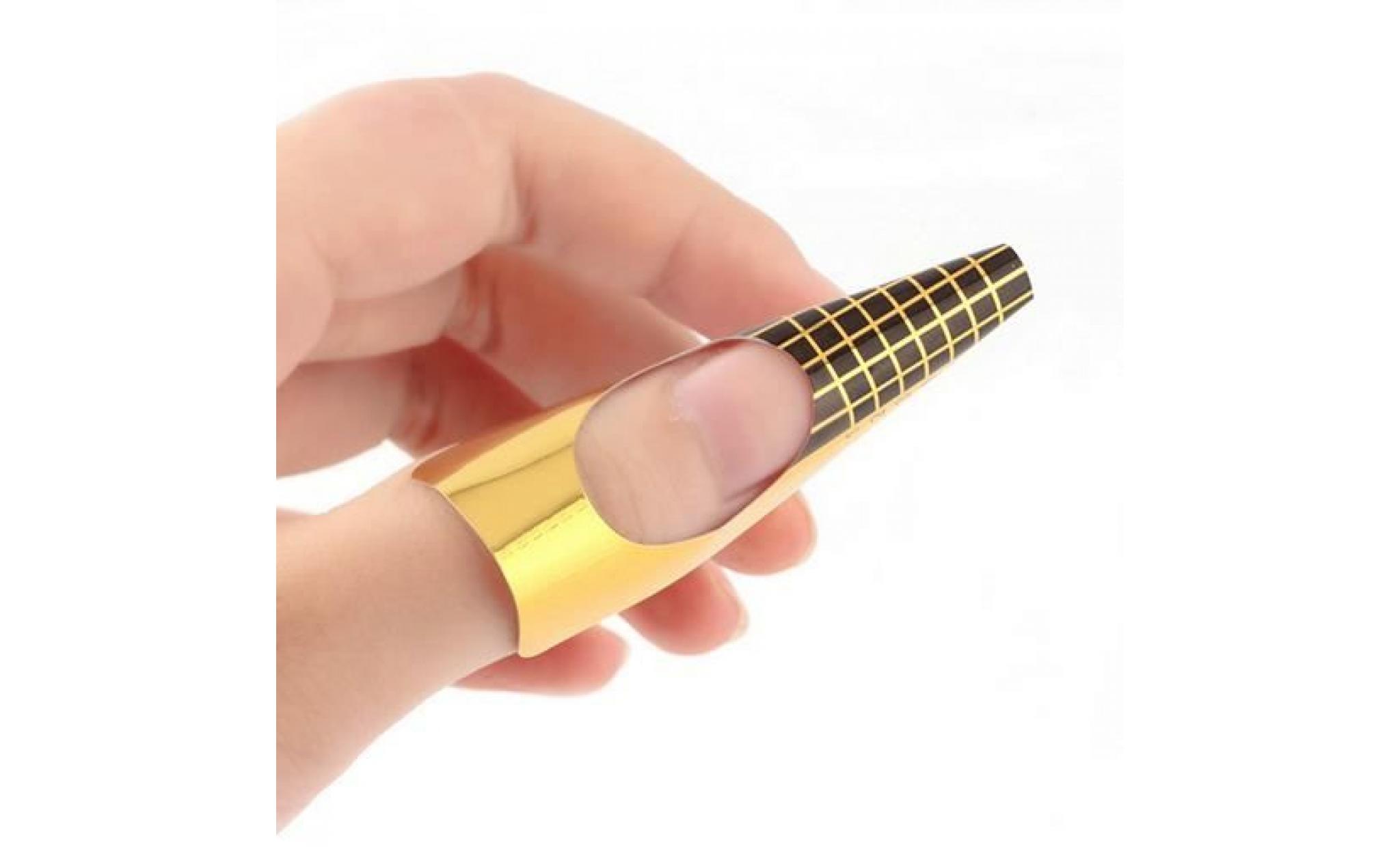 100pcs femmes ongles forme guide pour l'acrylique uv gel astuces extension art ongles outils pas cher