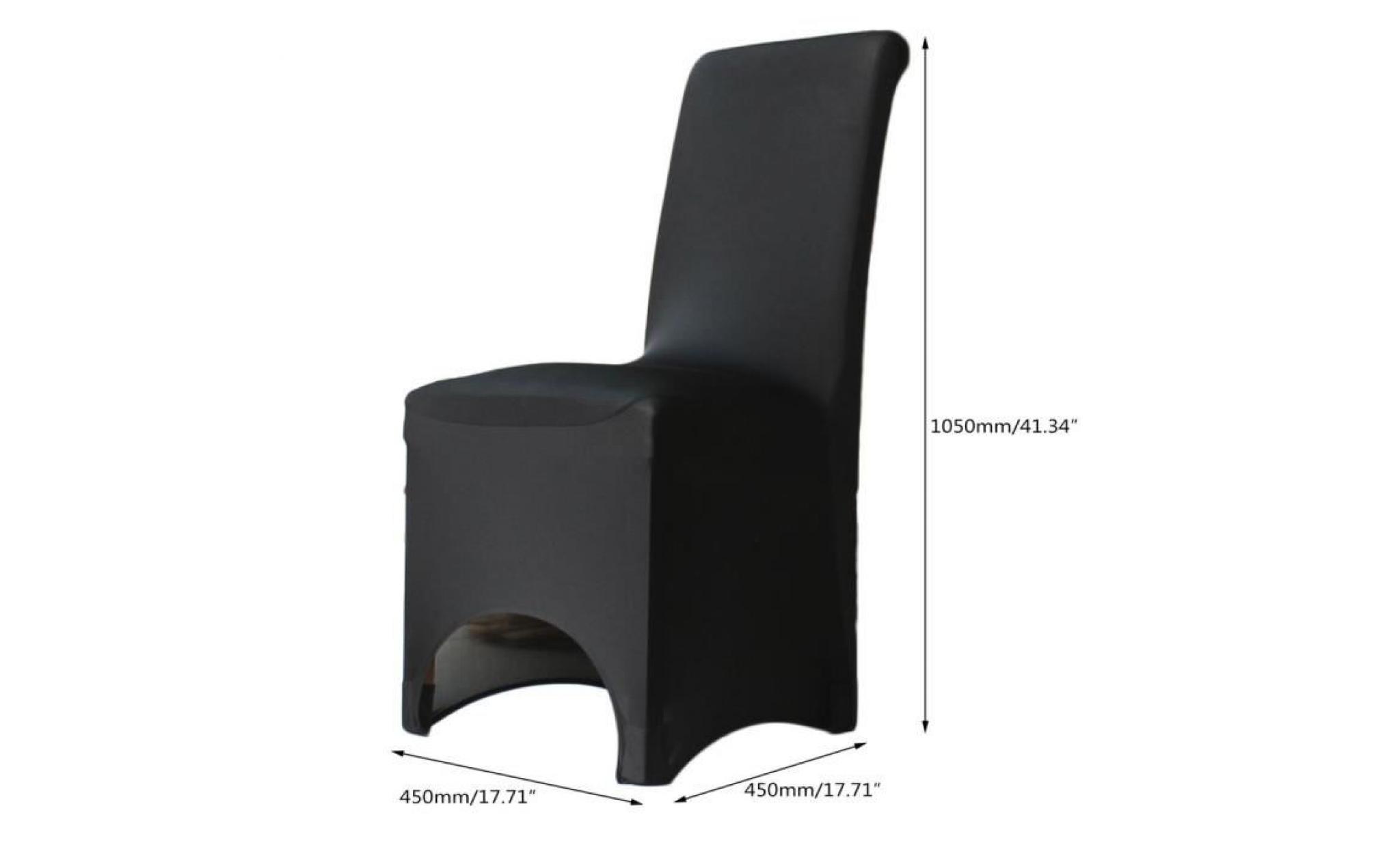 10pcs arched fronted housse de chaise noir   couverture de fauteuil de maison bureau restaurant pas cher