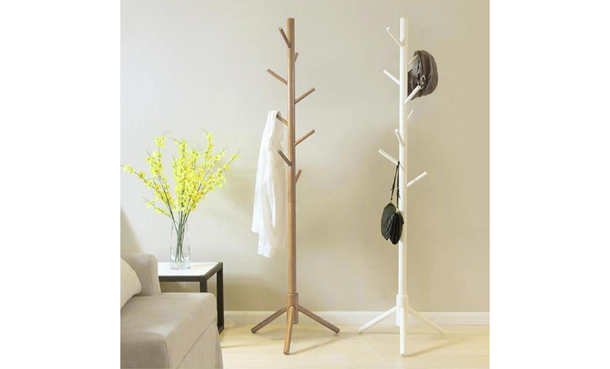 175cm porte manteau forme d'arbre branches couleur du bois cintre de vetements meuble de maison