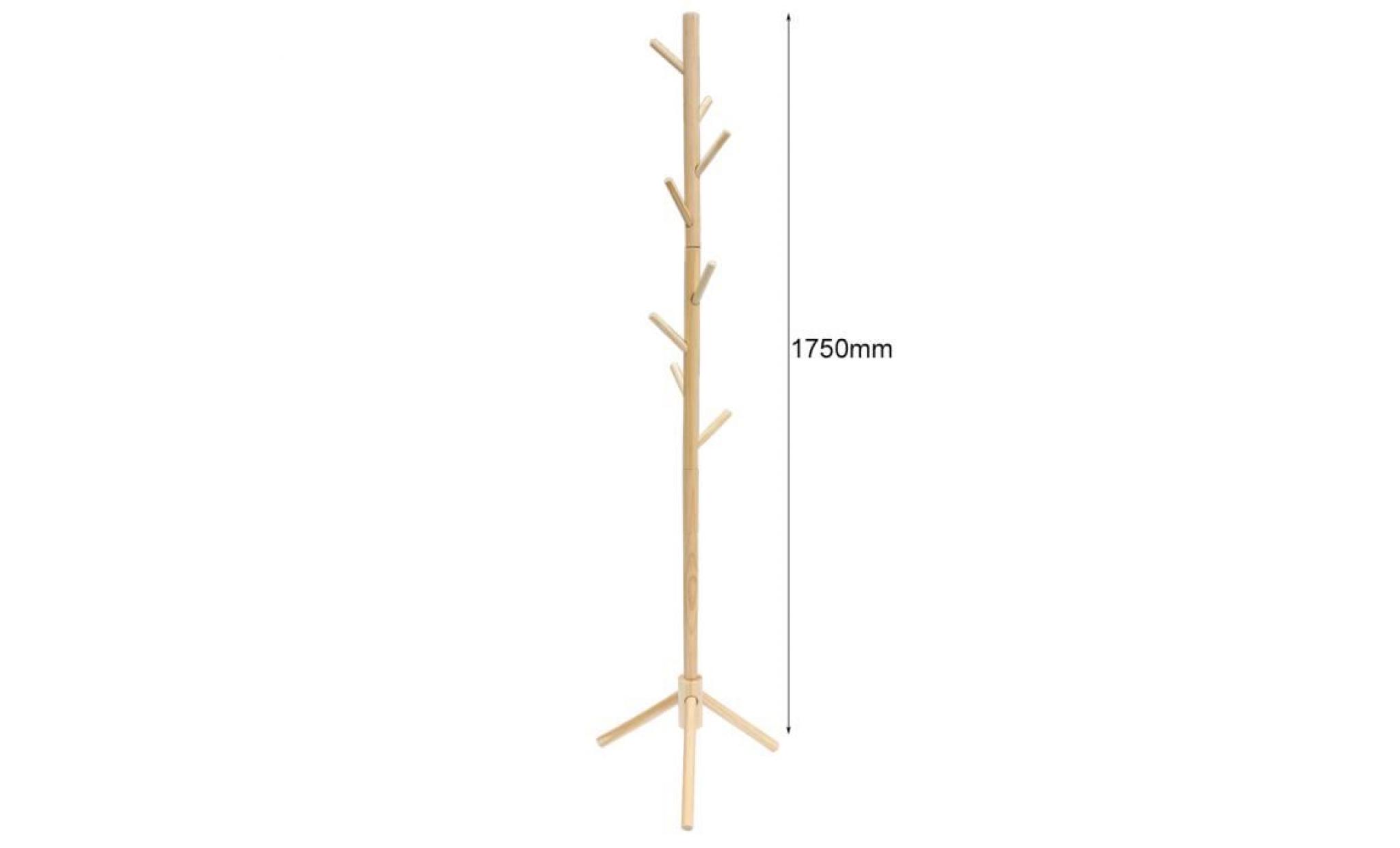 175cm porte manteau forme d'arbre branches couleur du bois cintre de vetements meuble de maison pas cher