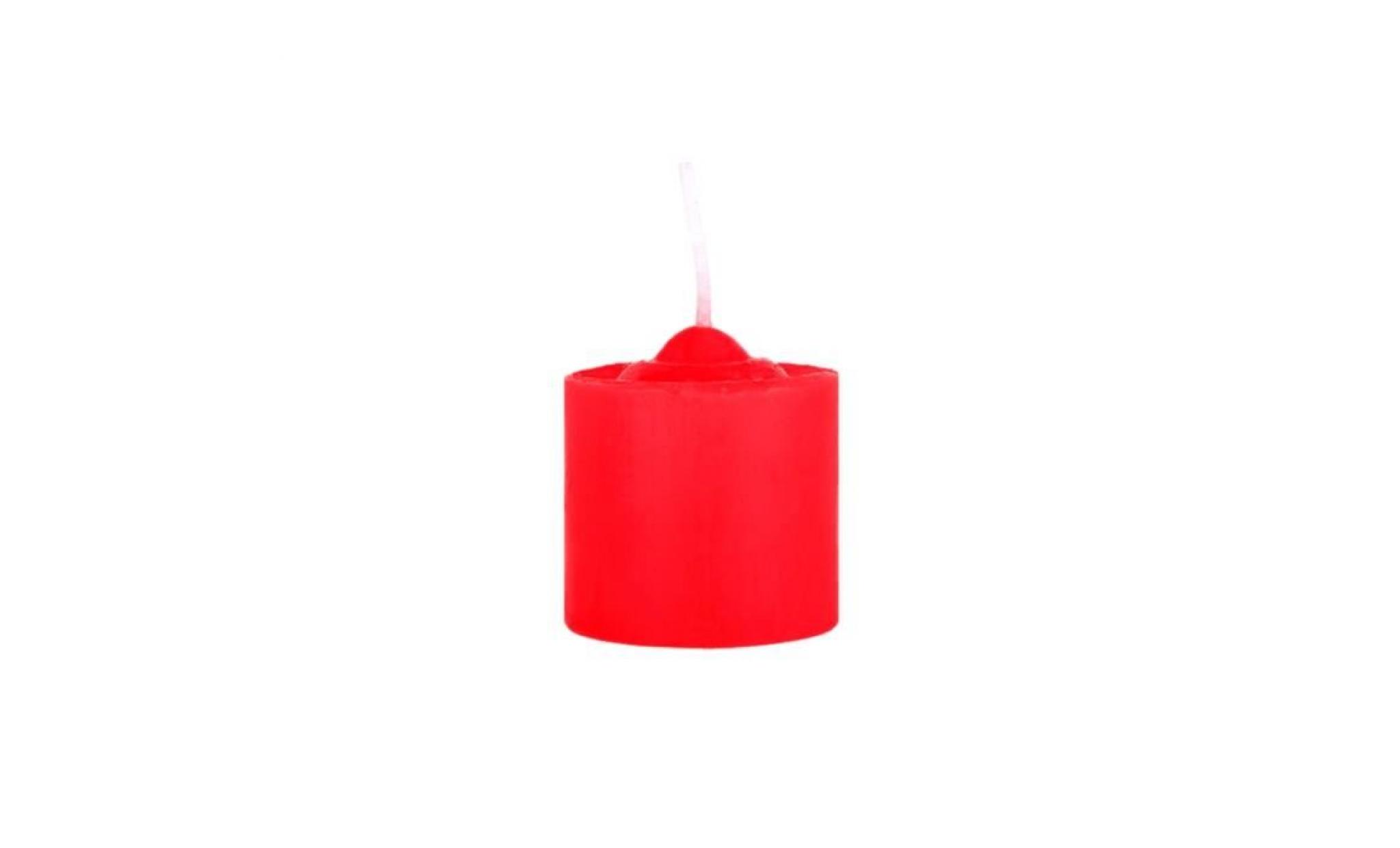 2 pcs basse température bougies romantique flirting wax dripping bougies jouets sexuels Érotiques pour les couples amoureux (rouge)