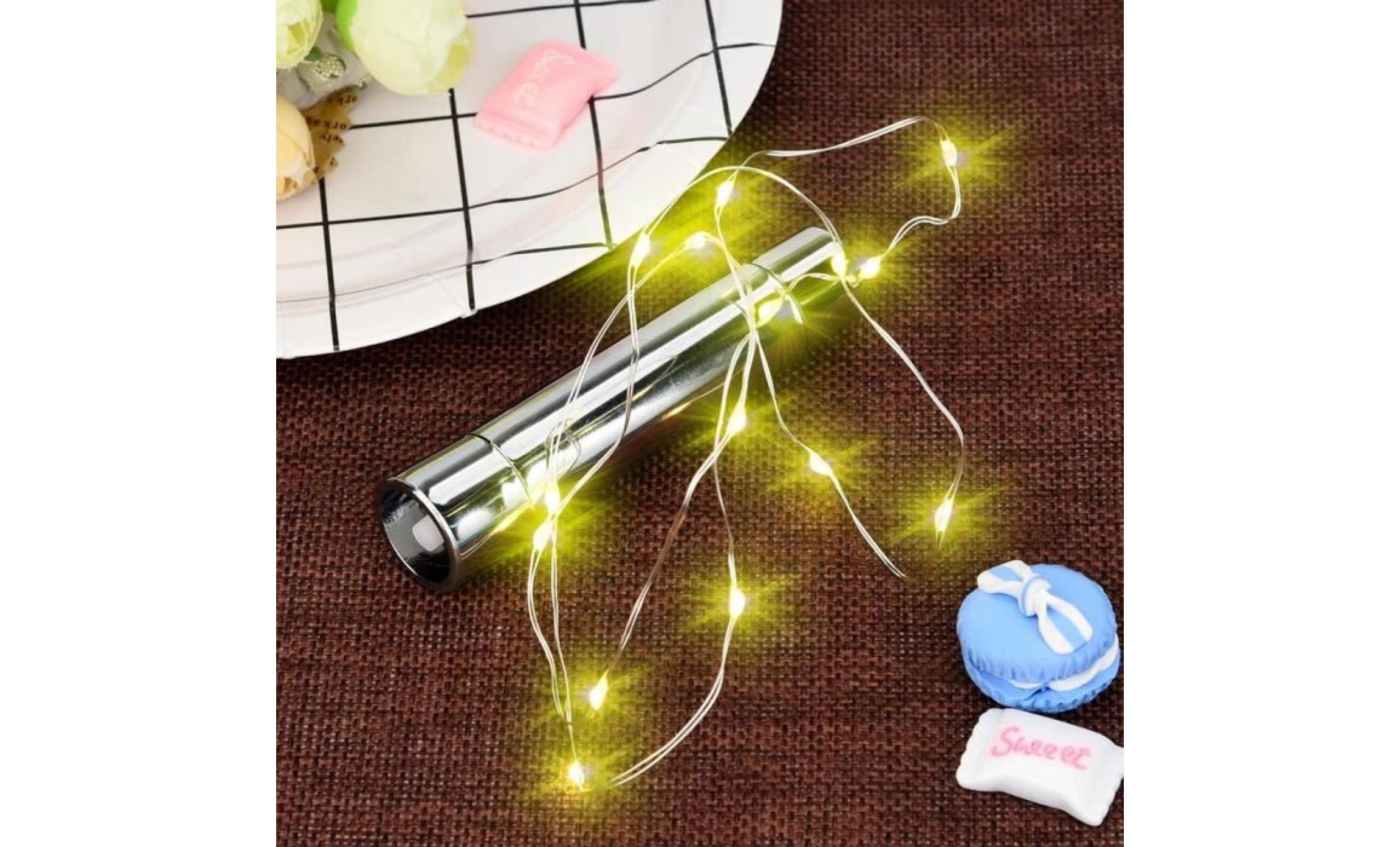 20 led bright colorful bottle light kit fairy lights battery top wedding decorat pageare1612 pageare1612