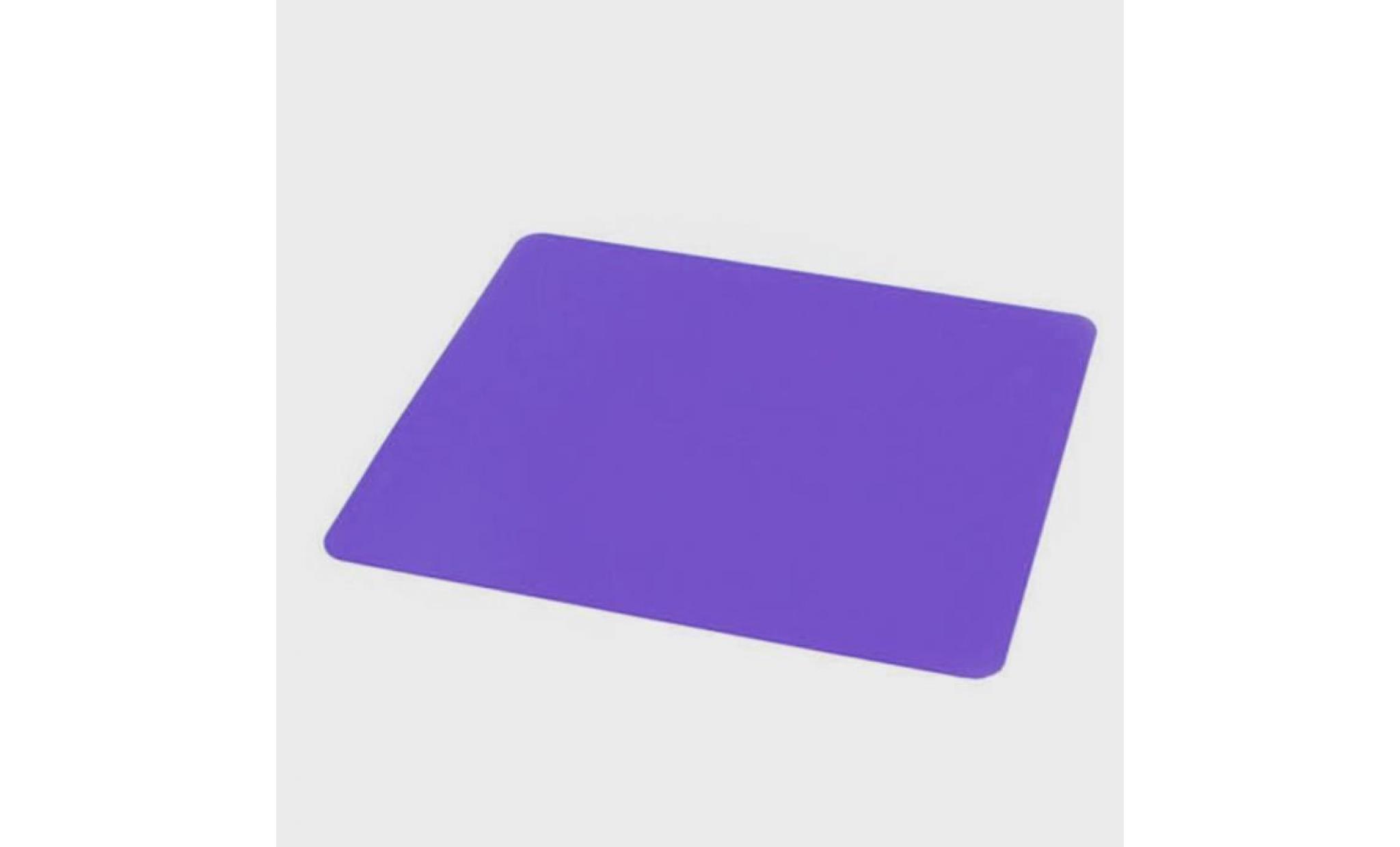 21,5 x 17,5 cm tapis de souris pour ordinateur portable de jeu antidérapant rectangle de couleur uni violet