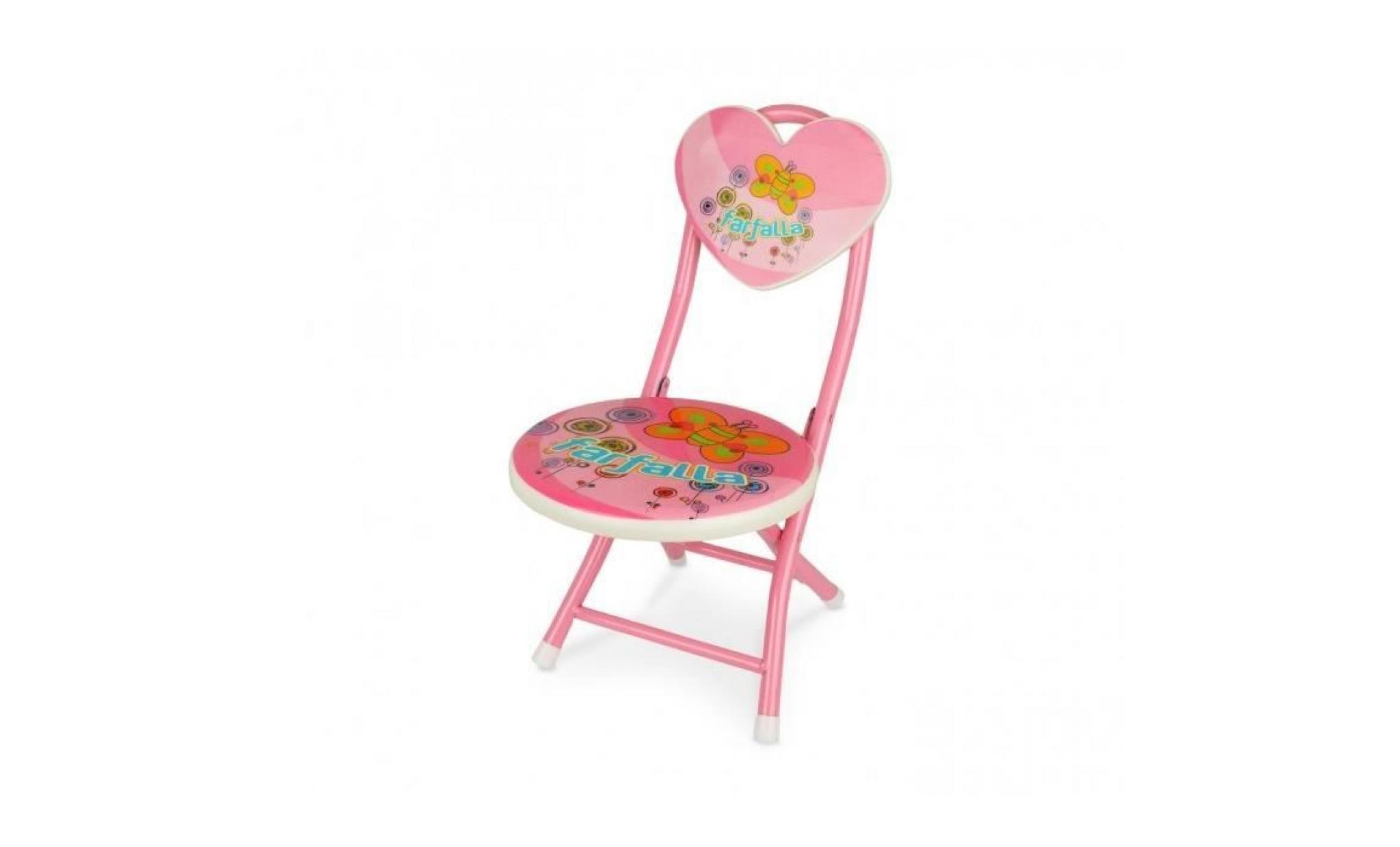 211649 chaise pour enfants couleurs et fantaisies  (rose)