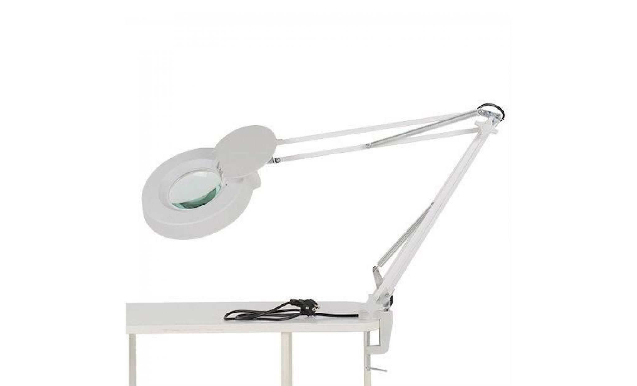 22w lampe loupe de table esthétique 8 dioptries grossissement avec eclairage tube néon daylight fluorescent