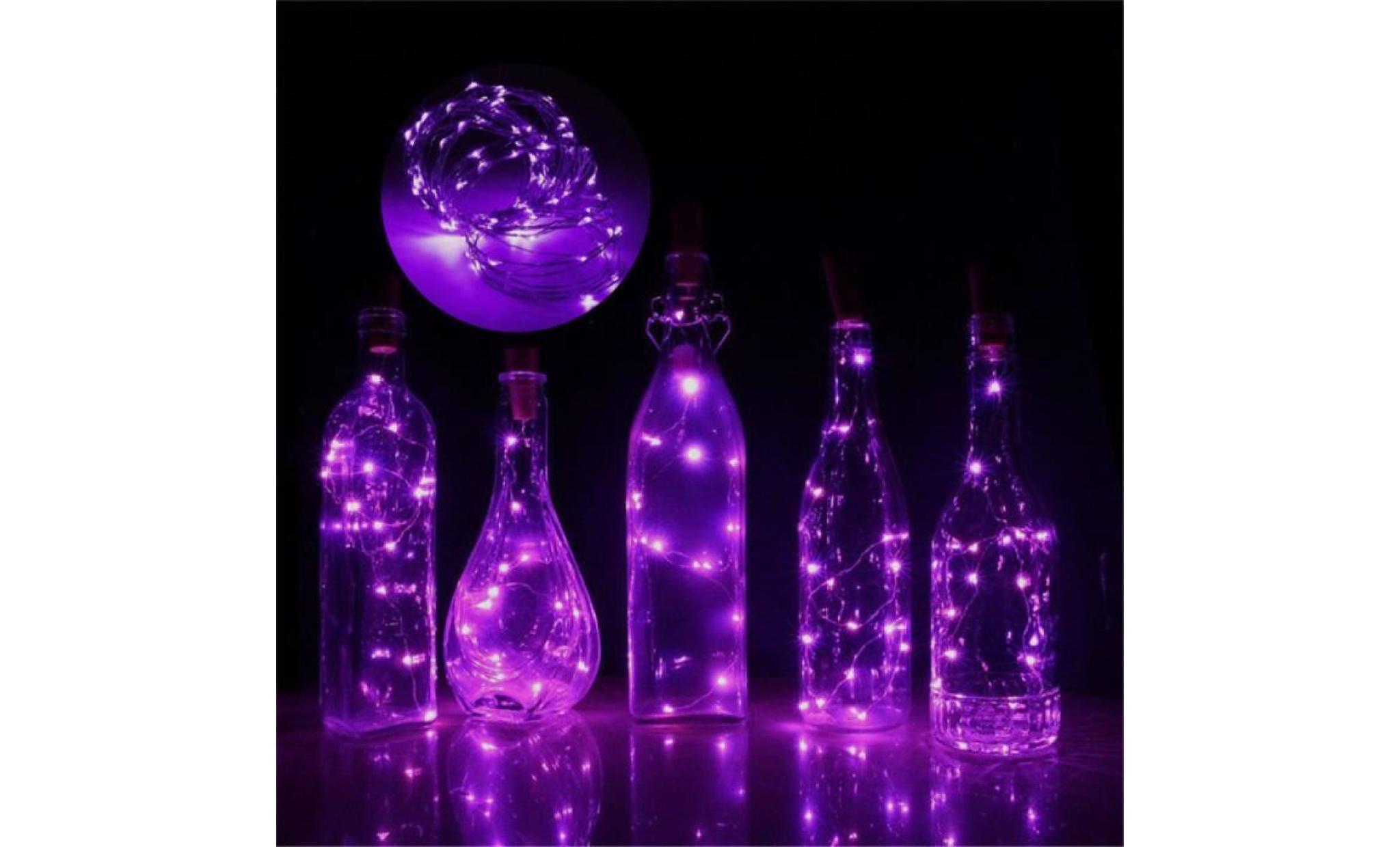 2m 20 led bottle lights cork shape for wine bottle string party romantic   @batangerr1255 pas cher