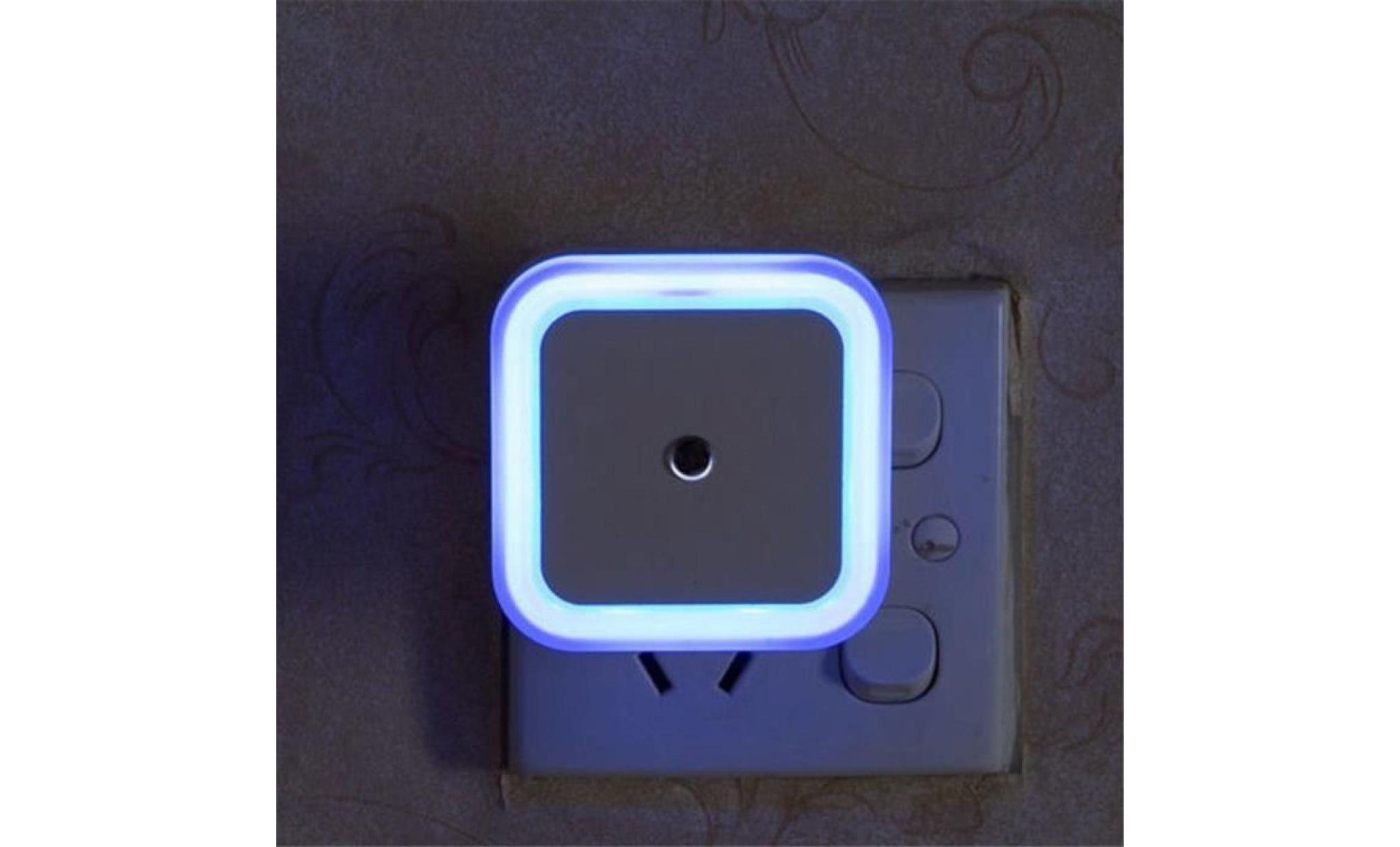 2pcs 0.5w plug in led sensor control auto night light lamp pour chambre hall d'entrée zoo362 pas cher