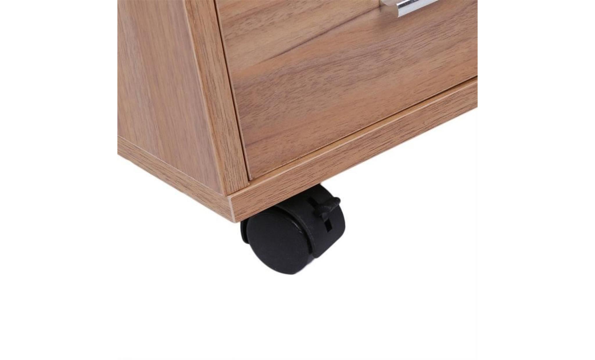 2pcs commode bois armoire meuble de rangement avec 5 tiroir pas cher
