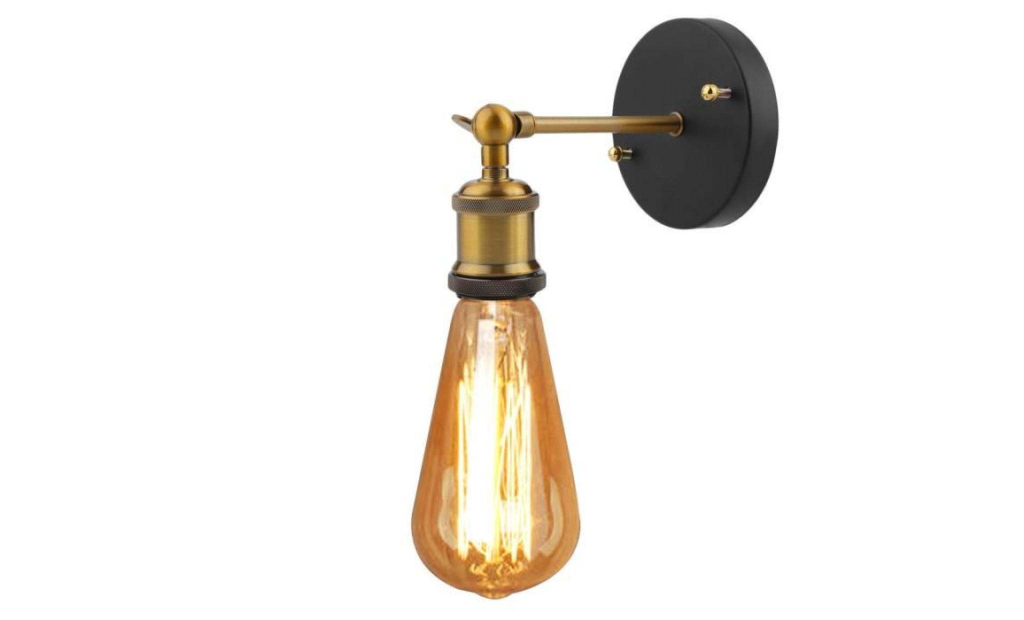 2pcs support de lampe murale applique classique industriel montage   ampoule non inclus