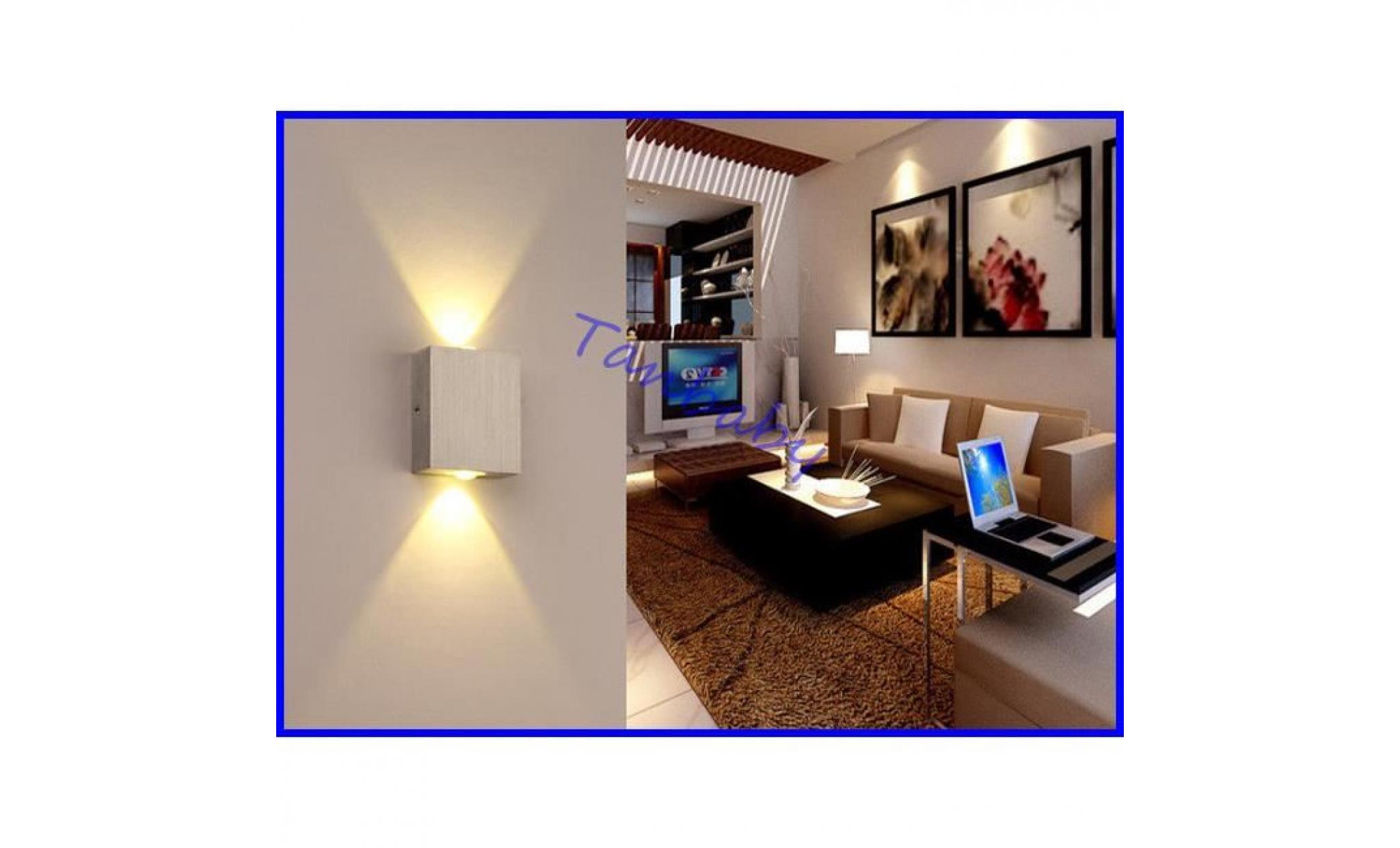 2w led applique carrée led spot lumière moderne home décoration lumière pour chambre / salle à manger / toilettes pas cher