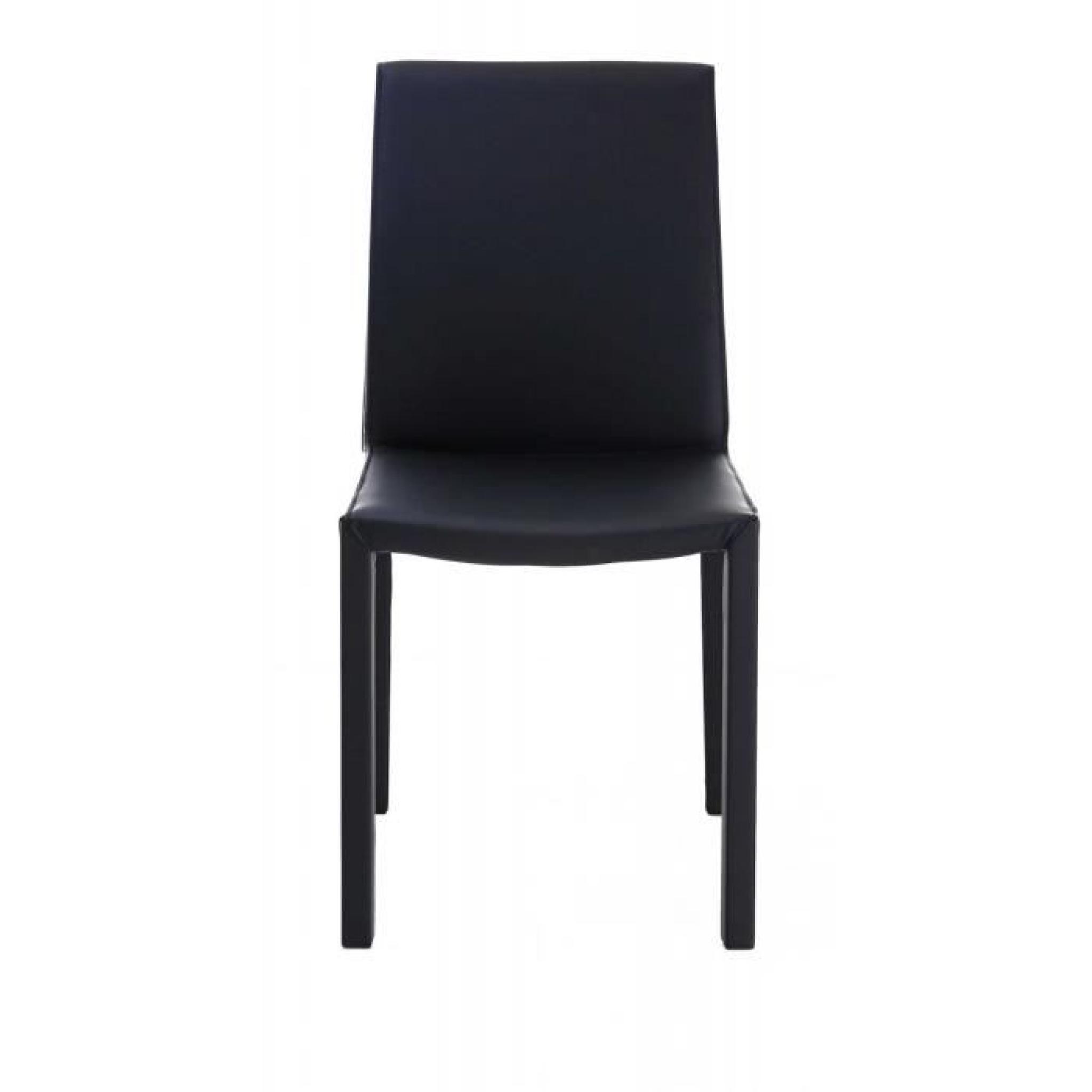 2x Chaise design noire Nunzia - Id'Click