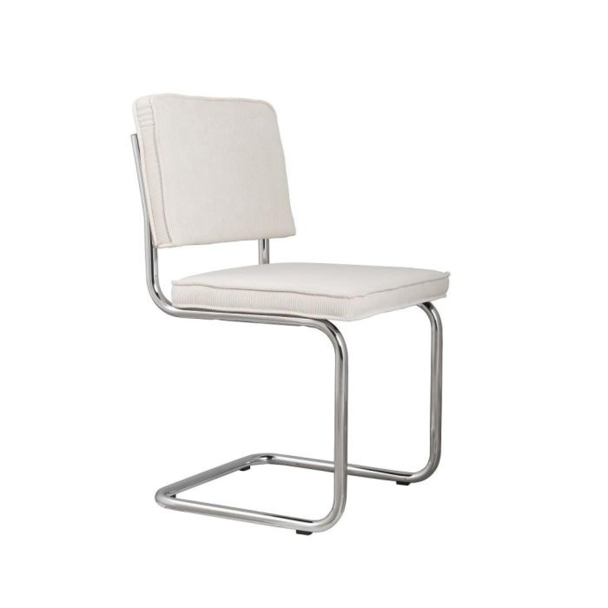 Chaise design ridge rib blanche - Lot de deux -…
