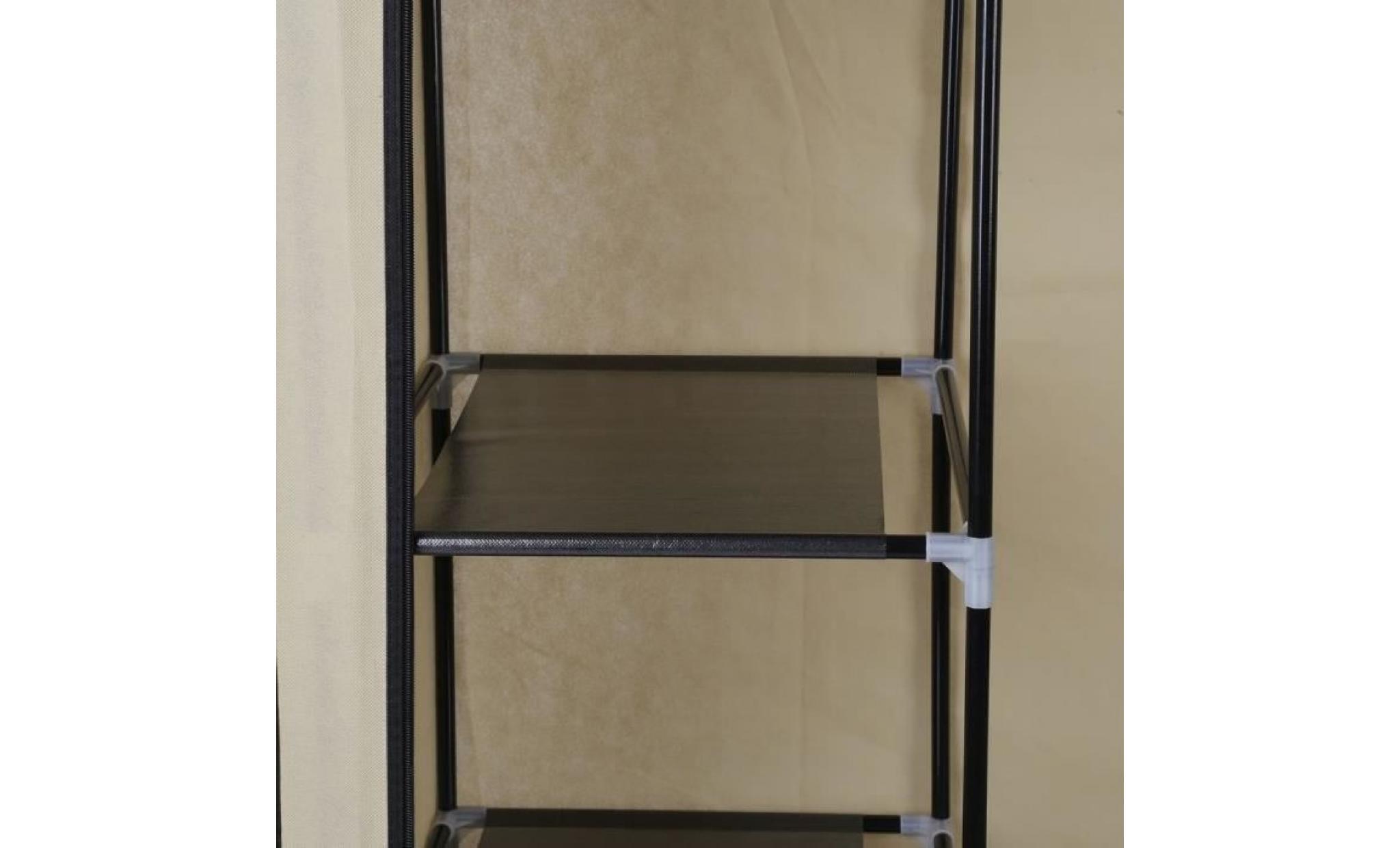 3 portes toile armoire de vêtements support 20 kg armoire placard stockage tablettes organisateur pas cher
