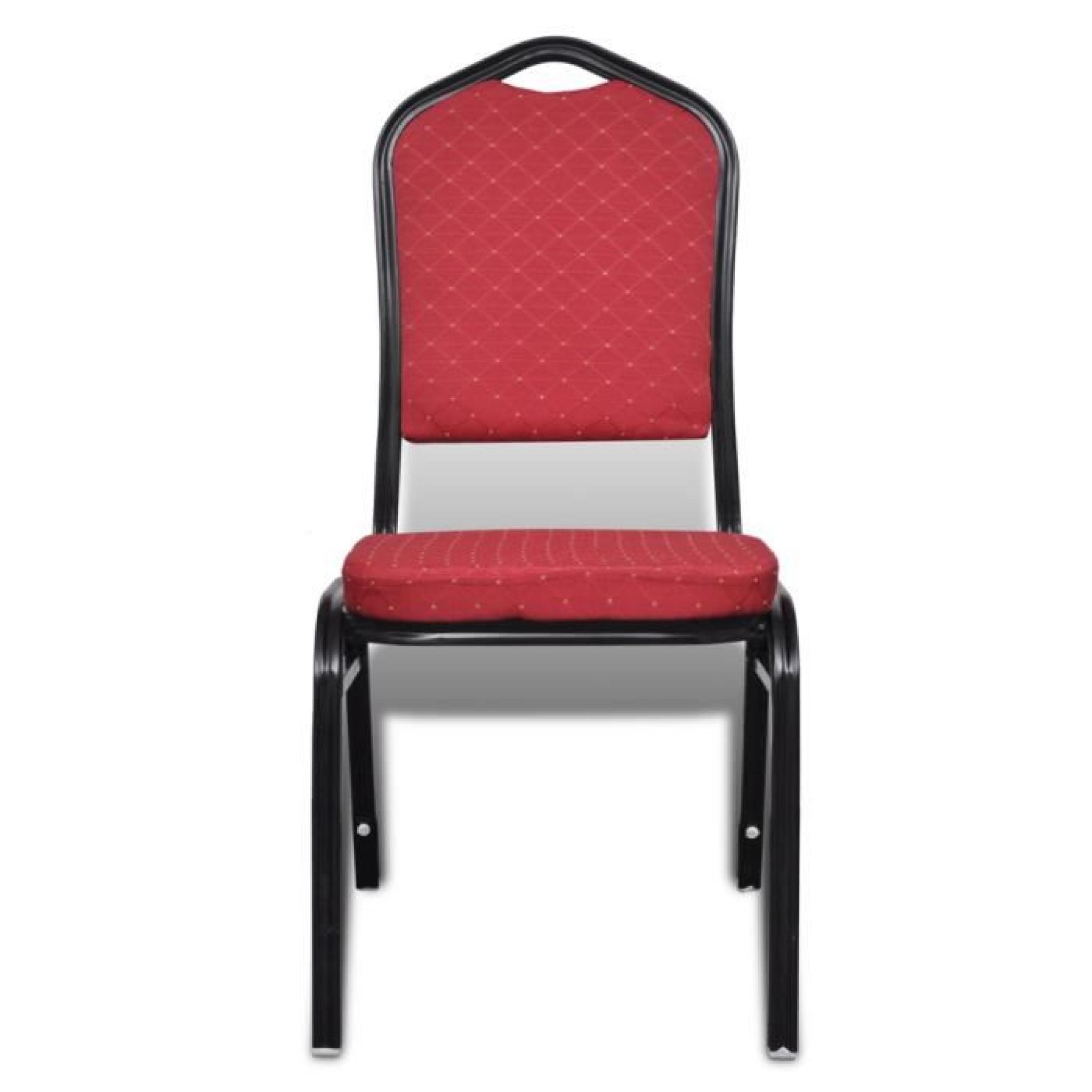 30 piéces Set de chaises tapissées de salle à manger Rouge pas cher