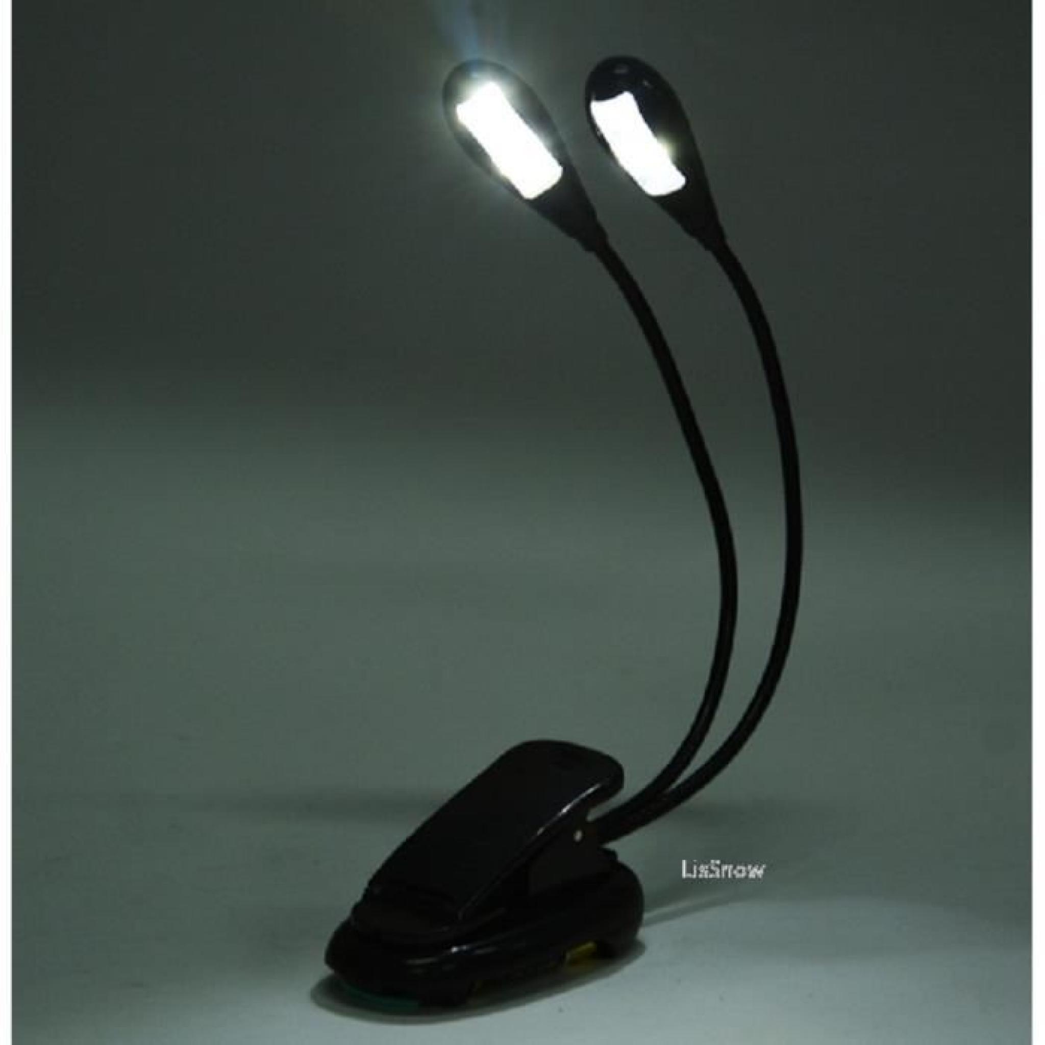 360 Degré 4 Leds Clip Mini Flexible - Stand Laptop Light Book lampe de lecture PC pas cher