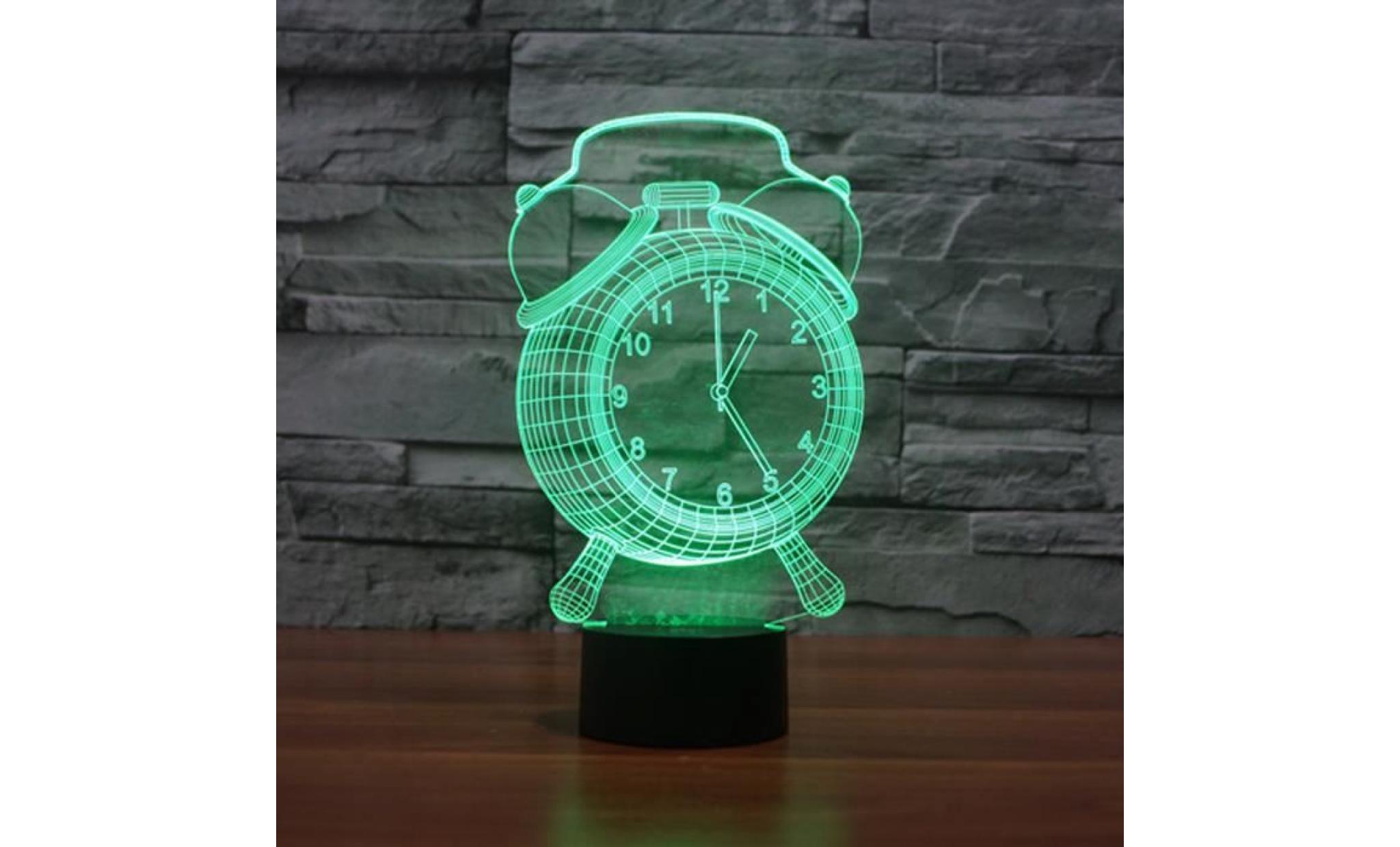 3d illusion visual night light 7 colors change led desk lamp bedroom home decor pageare2330 pageare2330 pas cher