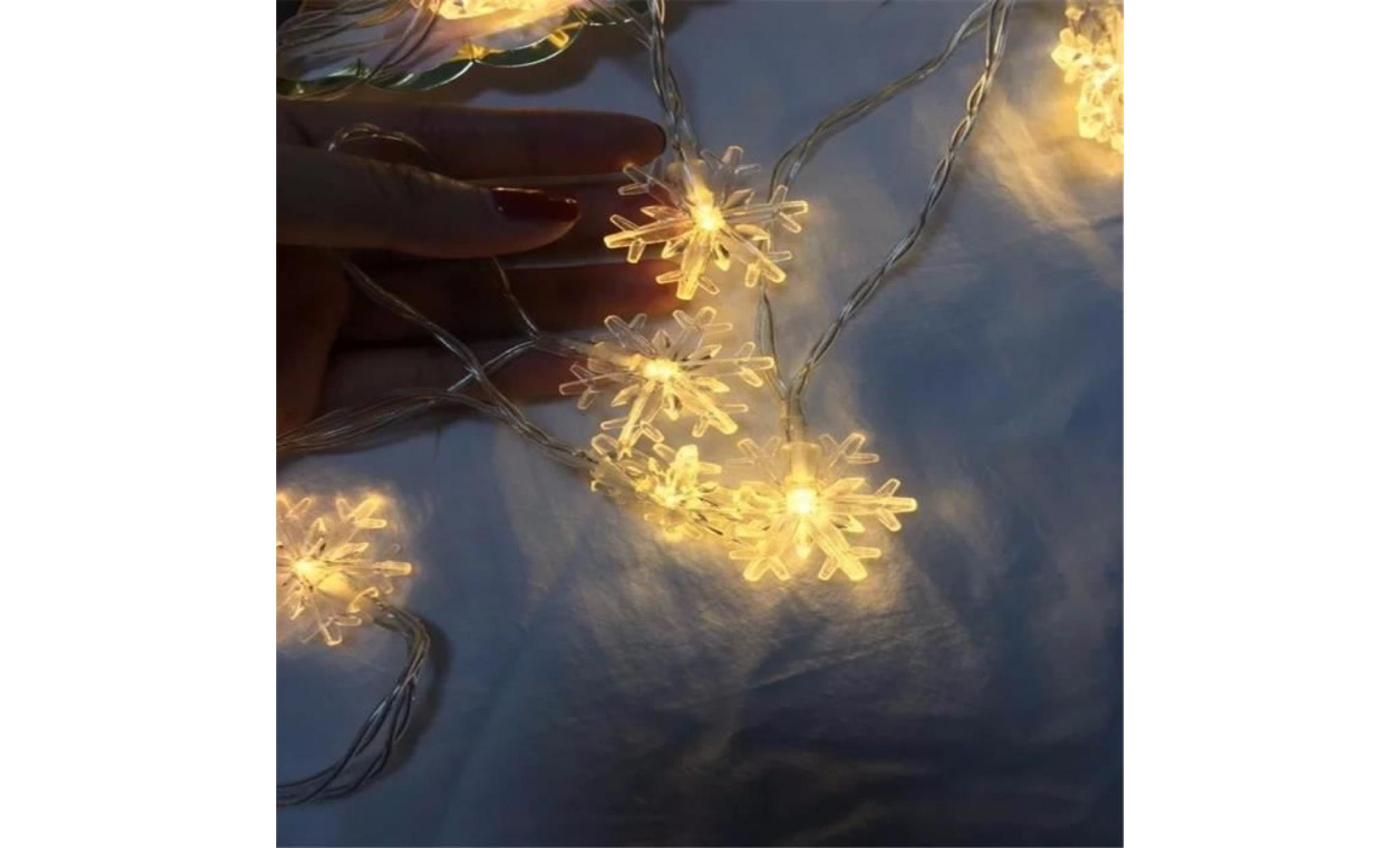 3m 20led snowflakes shape string lights party wedding christmas decor lights cxq3209 pas cher