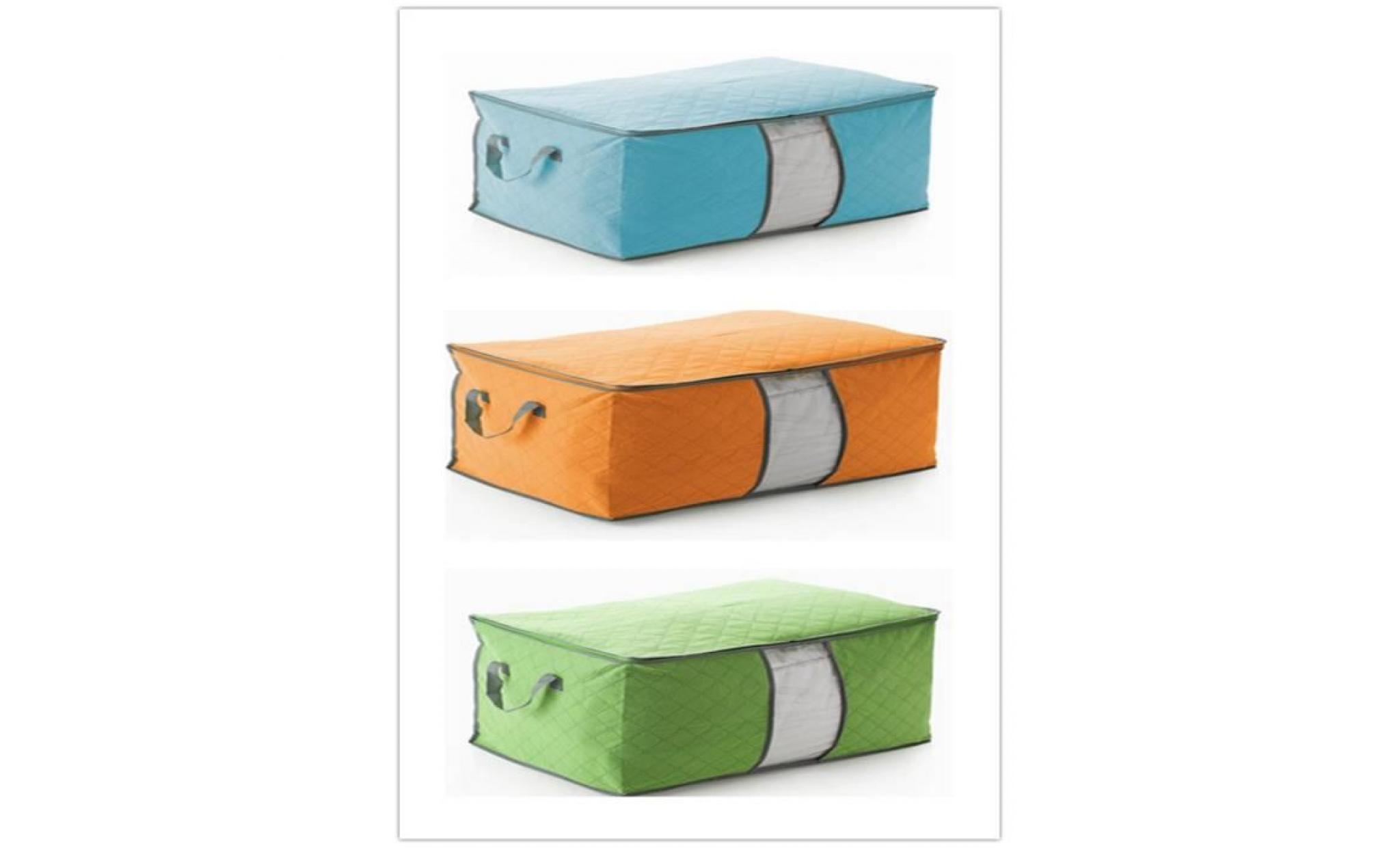 3×couverture de vêtements portable storage organizer box sac de caisse rangements
