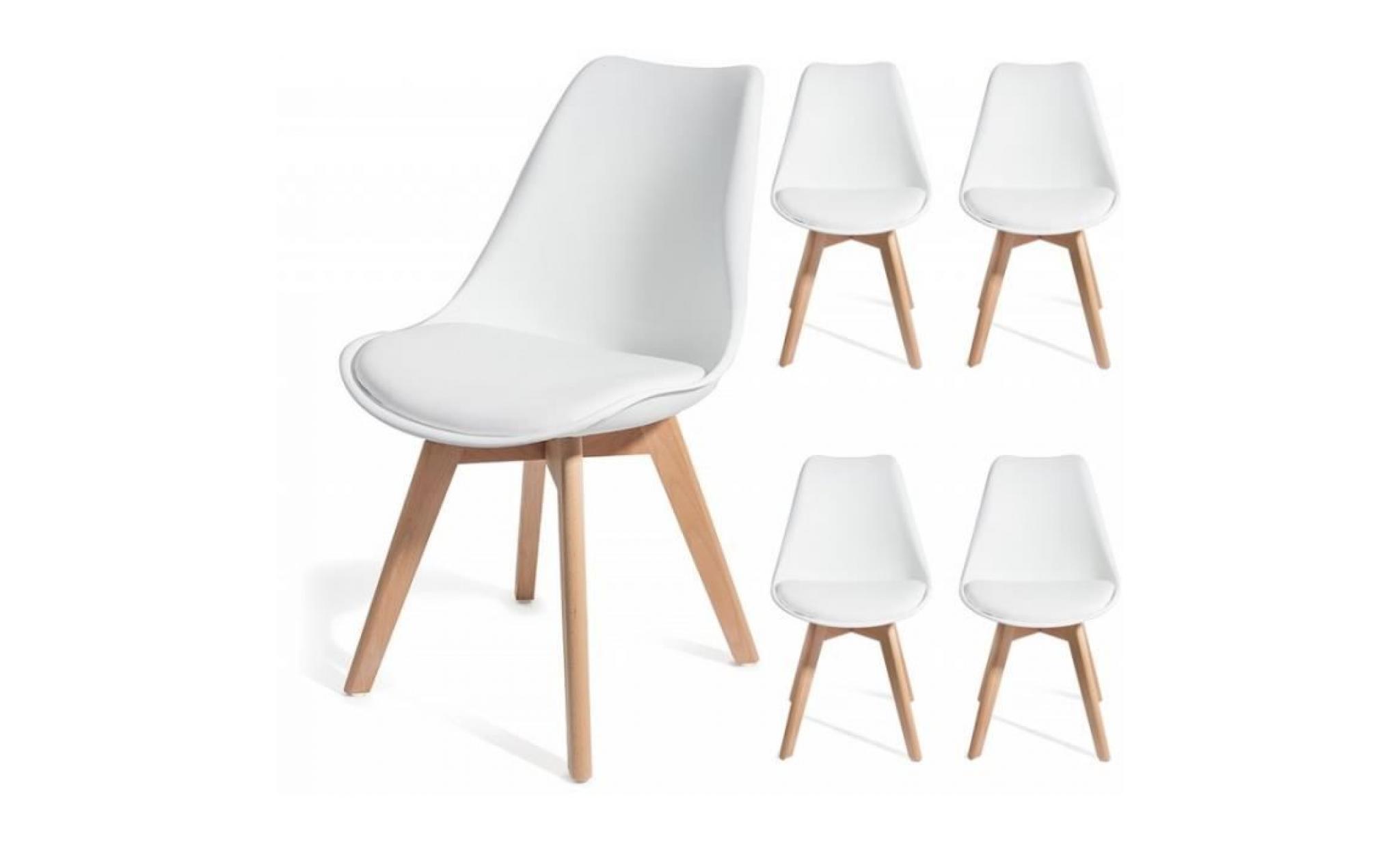 brekka noir lot de 4 chaises design contemporain nordique scandinave super qualité