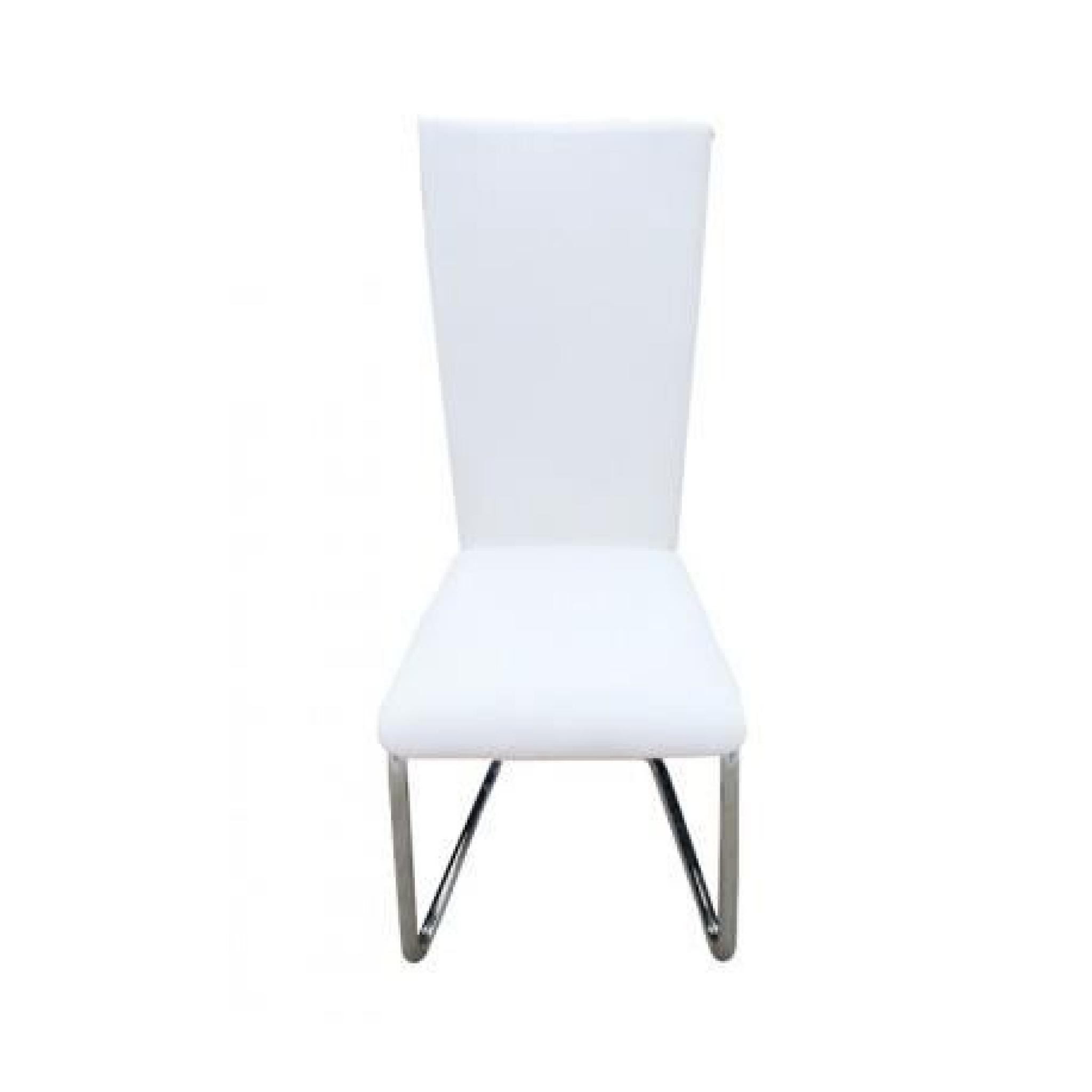 4 Chaises de salle à manger (Blanc) Maja+ pas cher