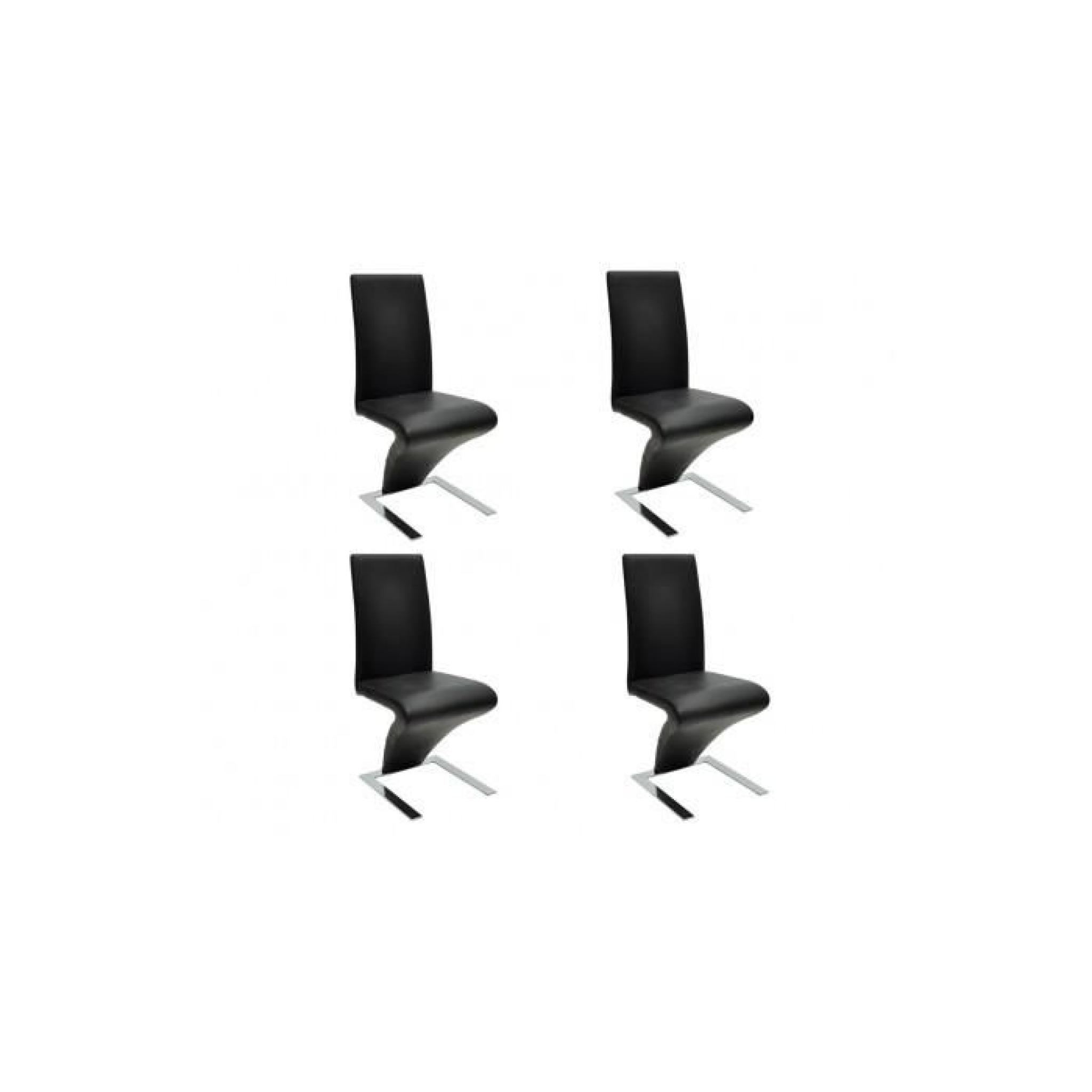 4 chaises Noir
