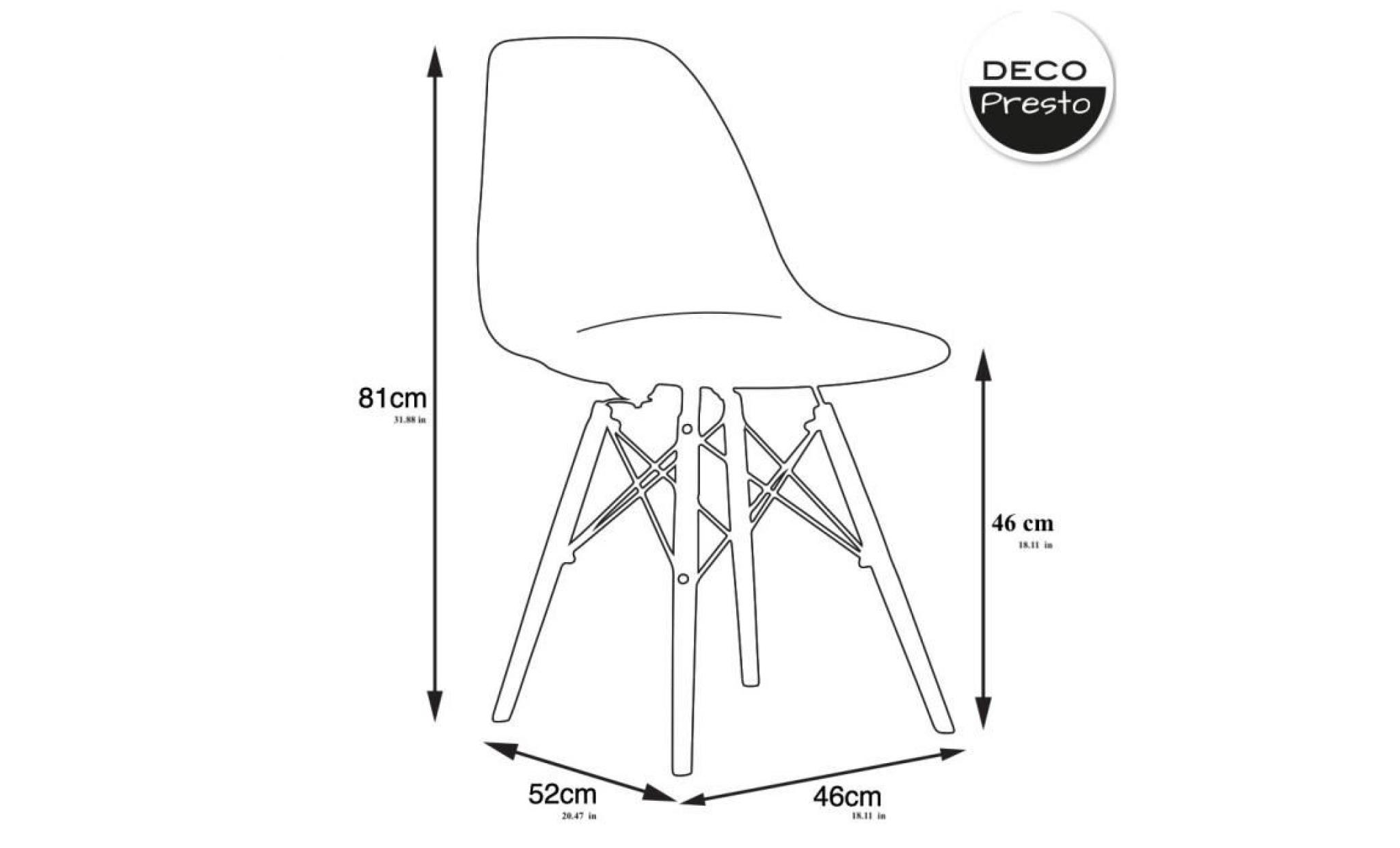 4 x chaise design scandinave   bleu canard pieds  bois naturel  decopresto dp dswl bc 4 pas cher