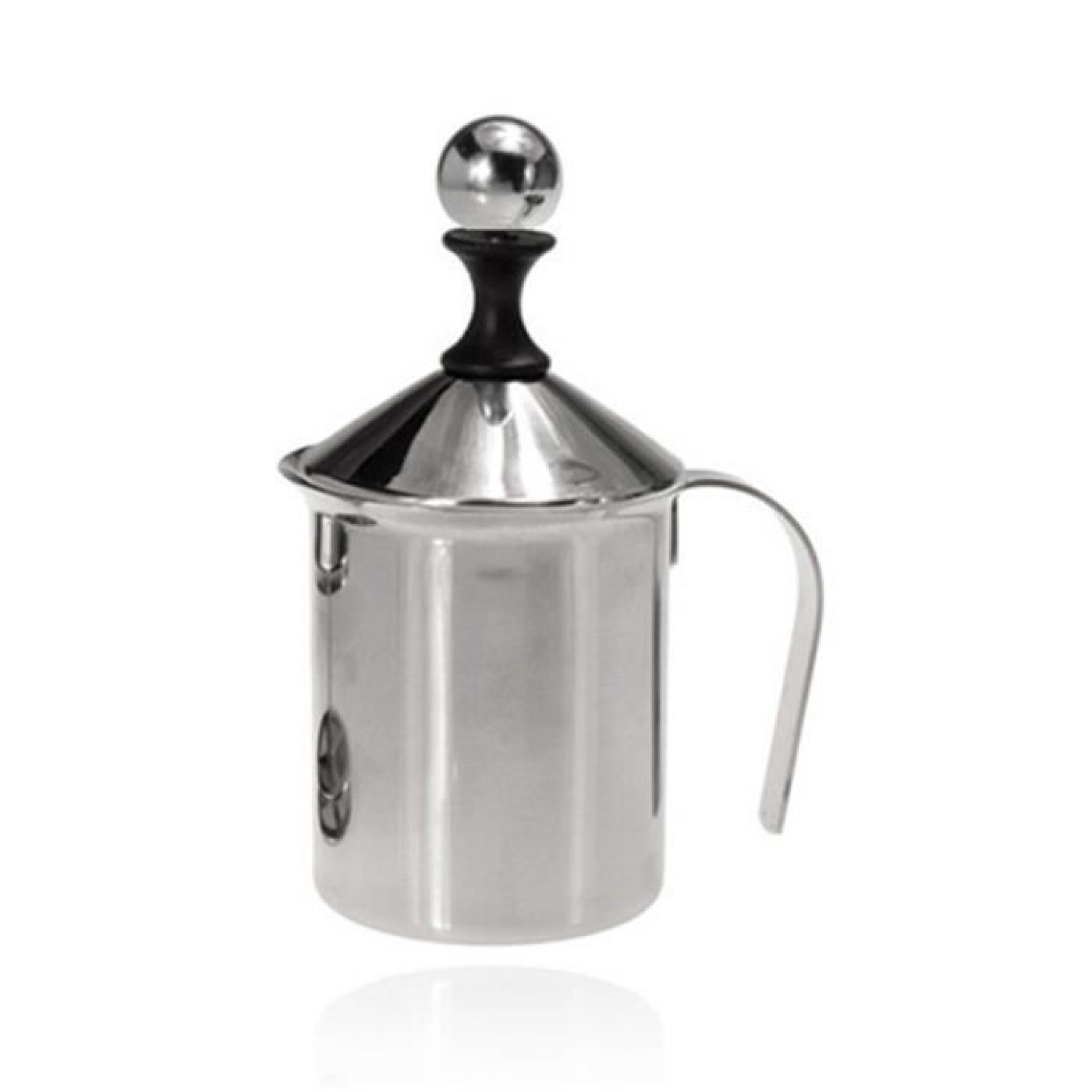 400ML Mousse Lait Acier Inoxydable Double Stainless Steel Pump Milk  Coffee  pas cher