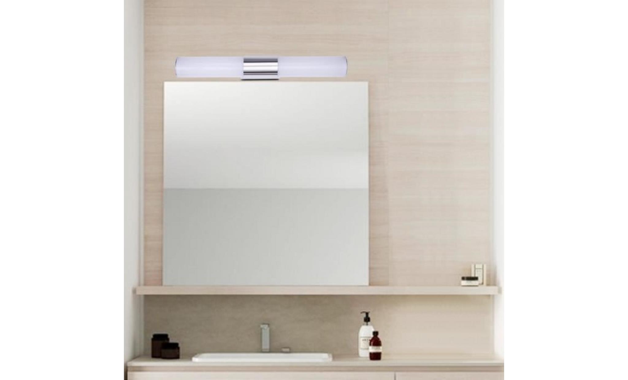 40cm applique miroir de salle de bain led 8w blanc froid Étanche acrylique lampe murale intérieur design moderne pas cher