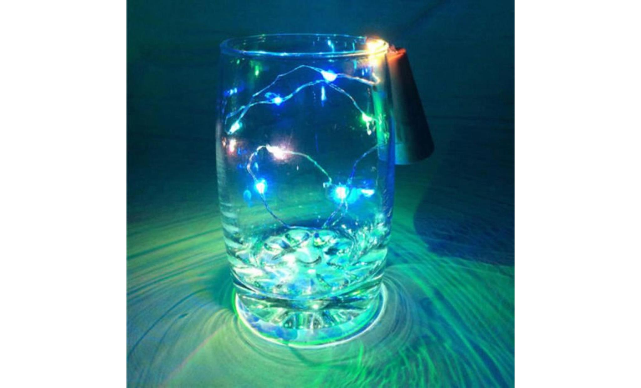 4pcs solar wine bottle cork shaped string light 8led night fairy light qinhig1096 pas cher
