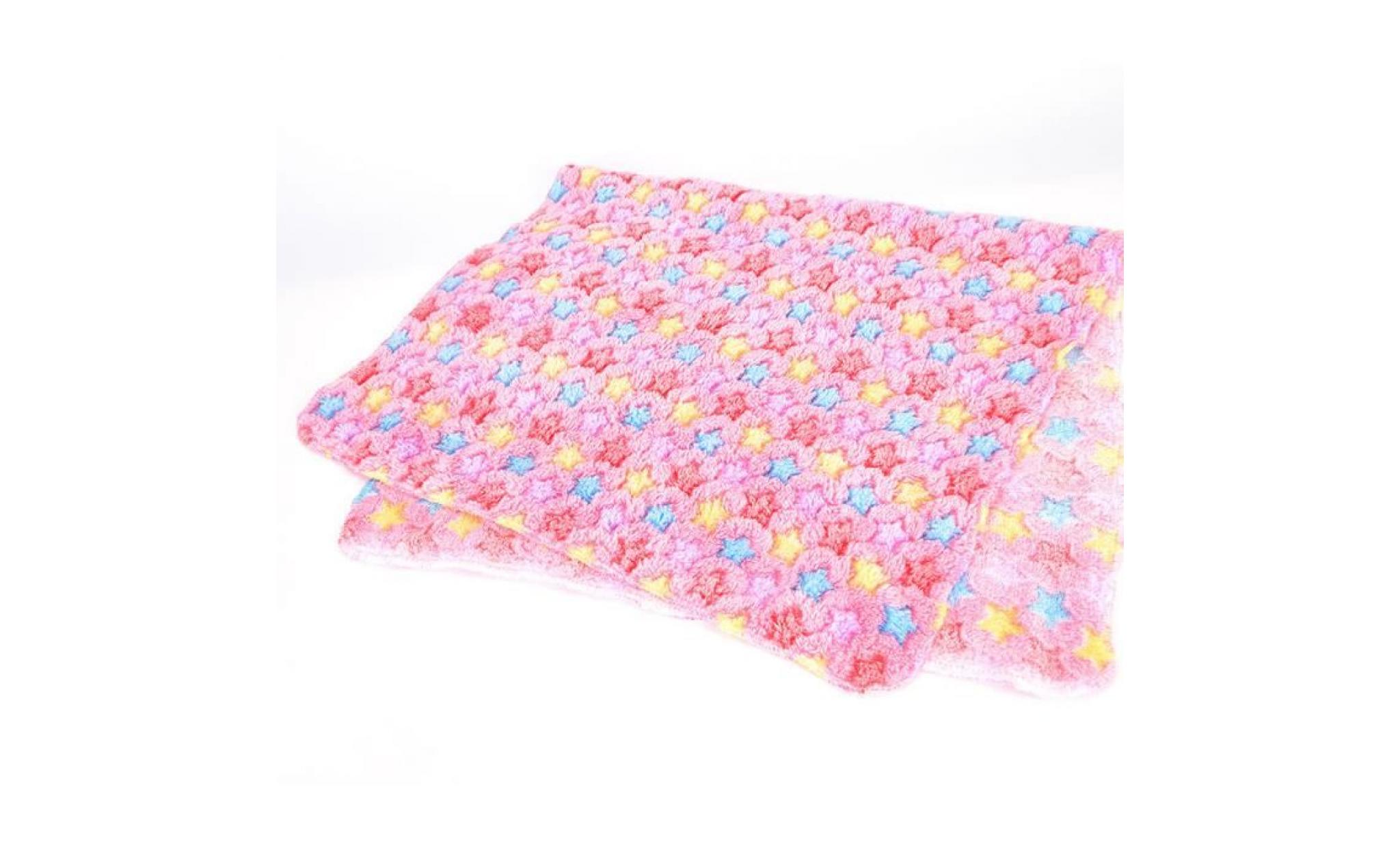 50x80cm couverture de coussin lit pour chien chat repos pour animaux doux chaud tapis de sommeil fournitures rose