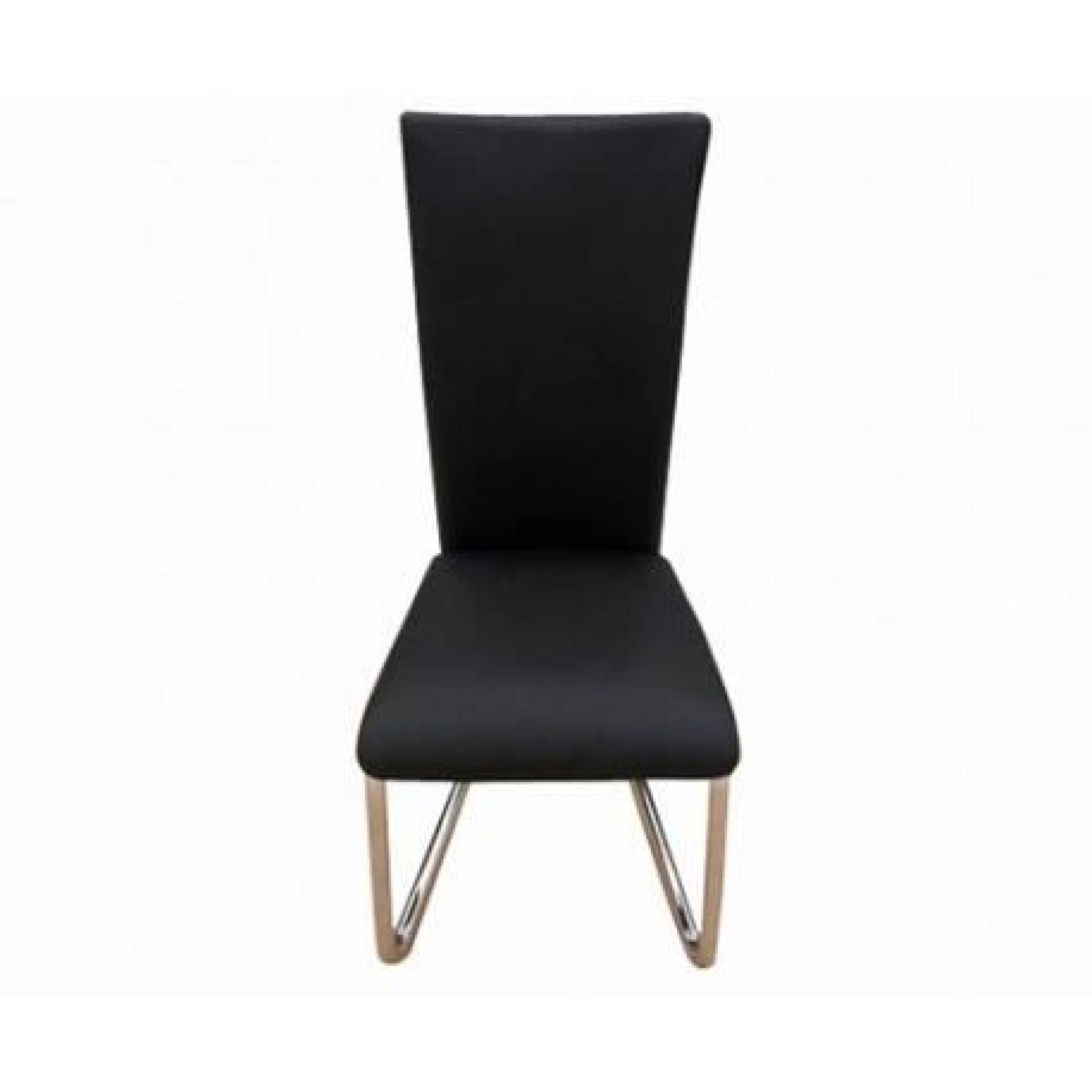 6 Chaises en métal design (Noir) Maja+ pas cher