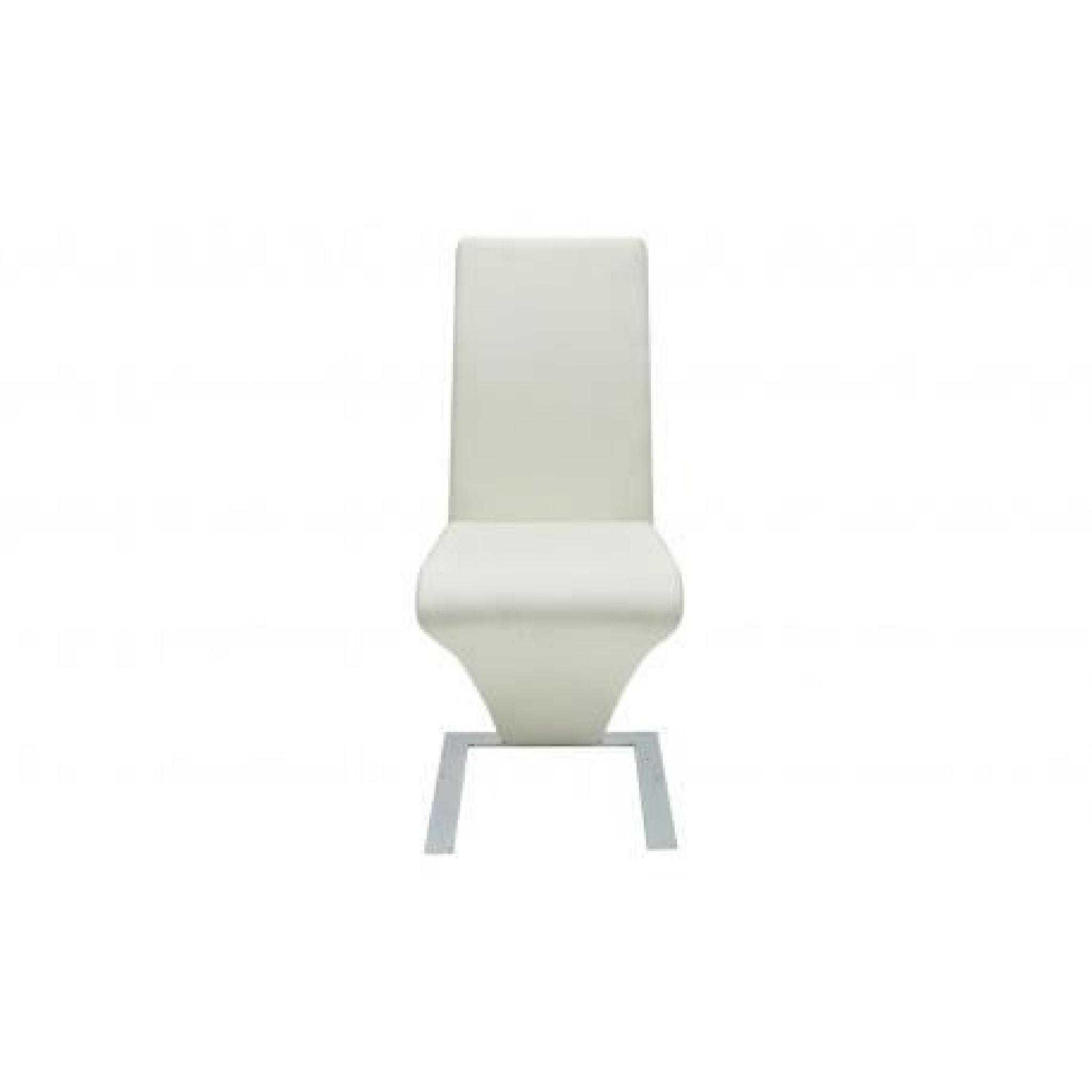 6 chaises modernes (Blanc) Maja+ pas cher