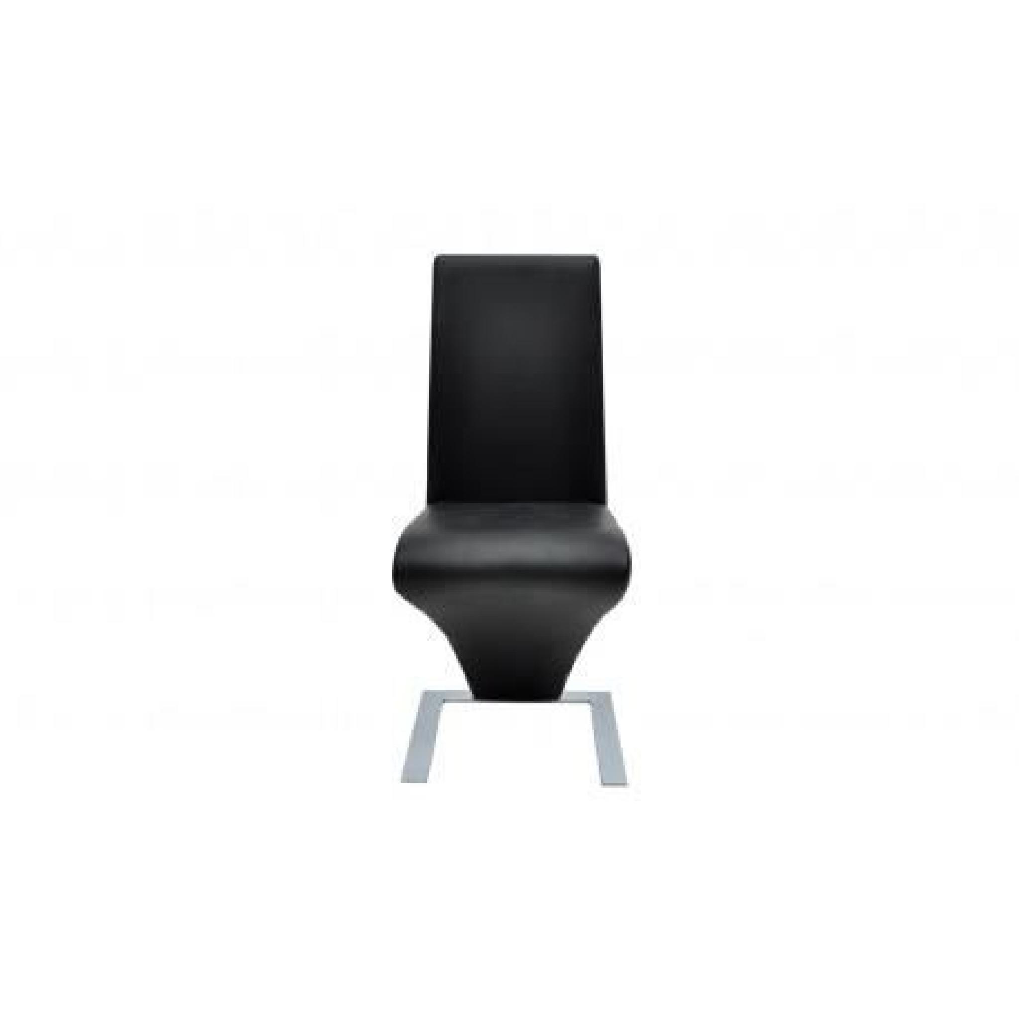 6 chaises modernes Noir Maja+ pas cher