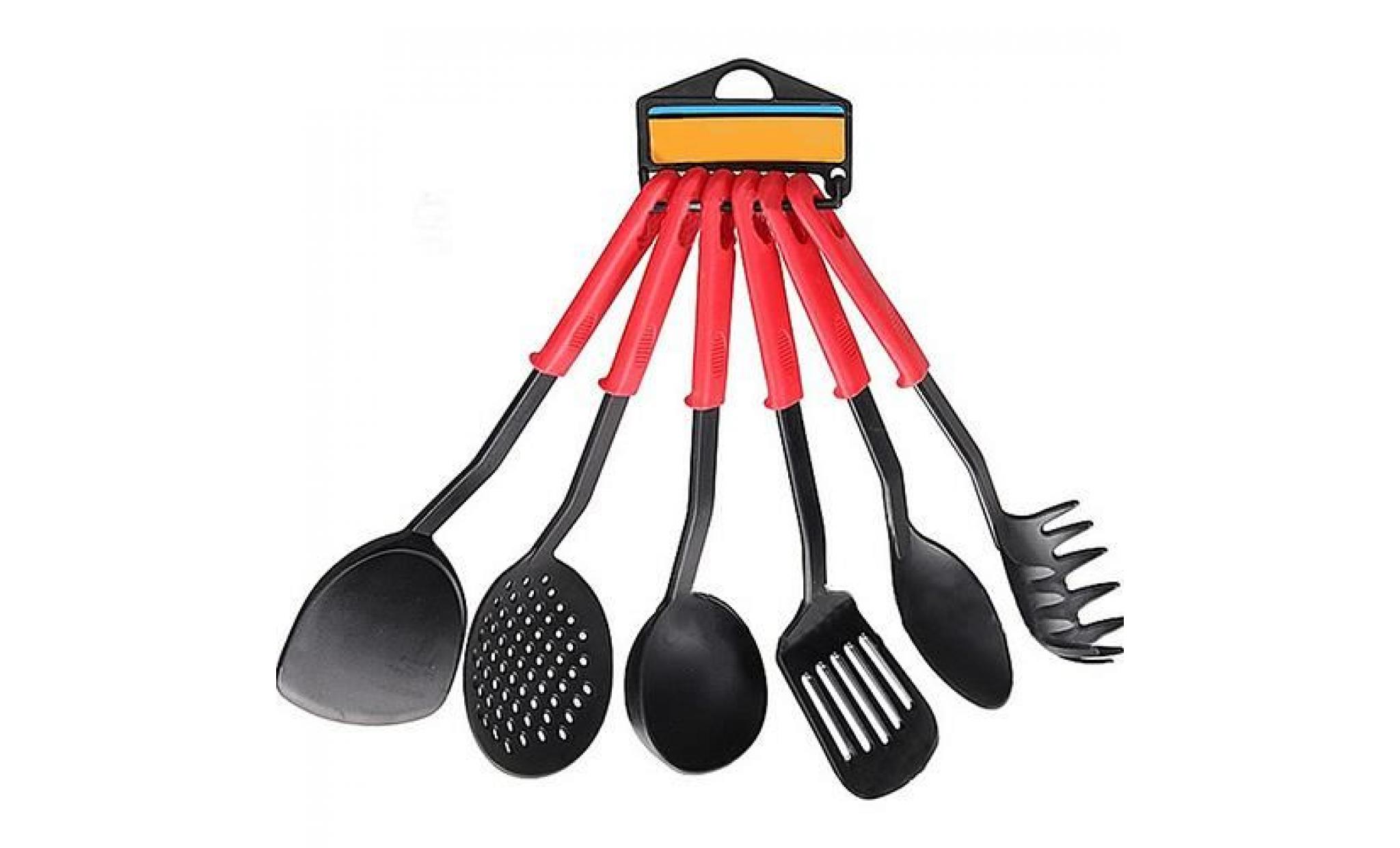 6 pièces de cuisine à domicile ustensiles de cuisine nylon spatula spoon ustensiles ustensiles de cuisine pas cher