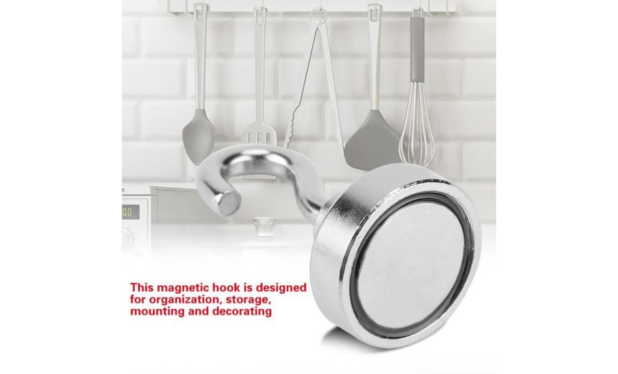 6pcs outils d'organisation en métal de crochet magnétique fort pour le cabinet de cuisine de chambre à coucher    xyi pas cher