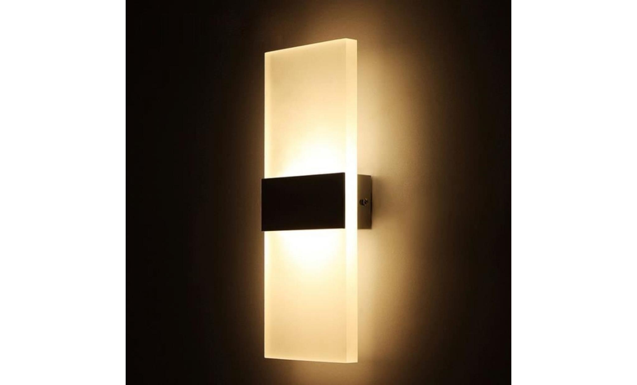 6w led wall light lampes murales acryliques modernes applique pour salon luminaire lampes amplous