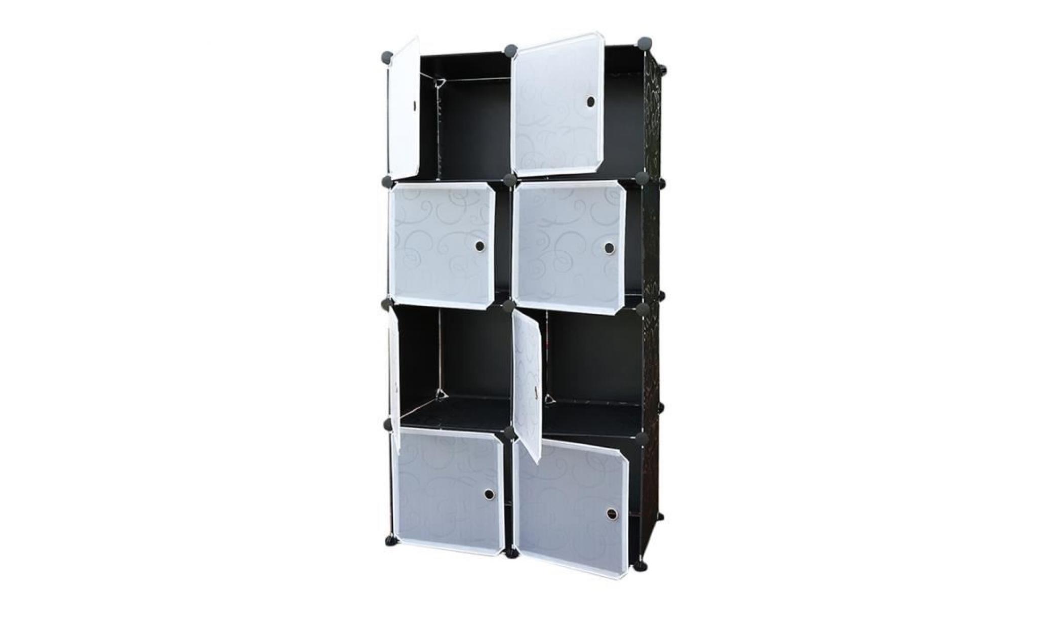 8 lattice diy armoire assemblé  plastique armoire pliante combinaison pas cher