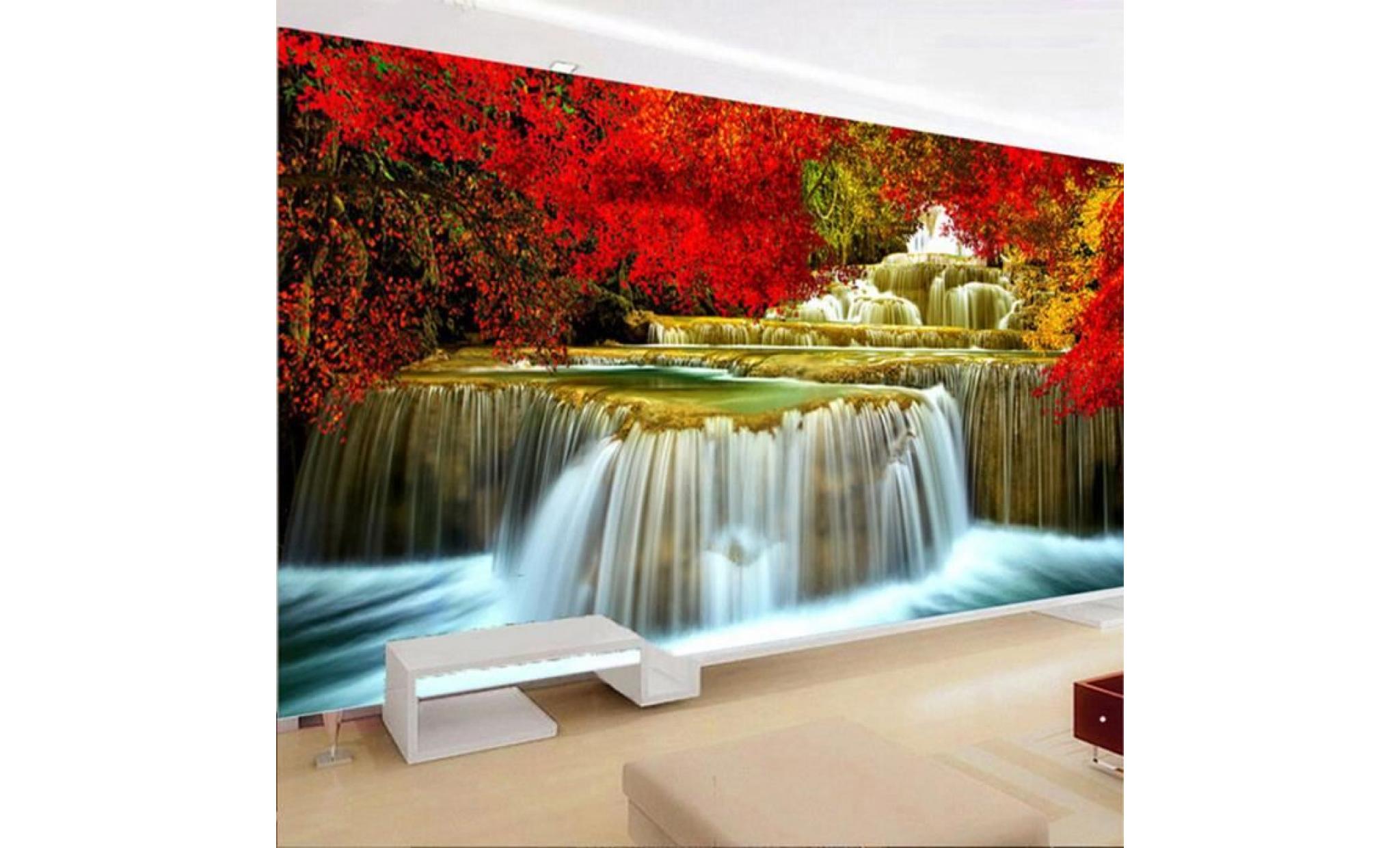 80x30cm grand résine diamant peinture cascade paysage mur salon décor