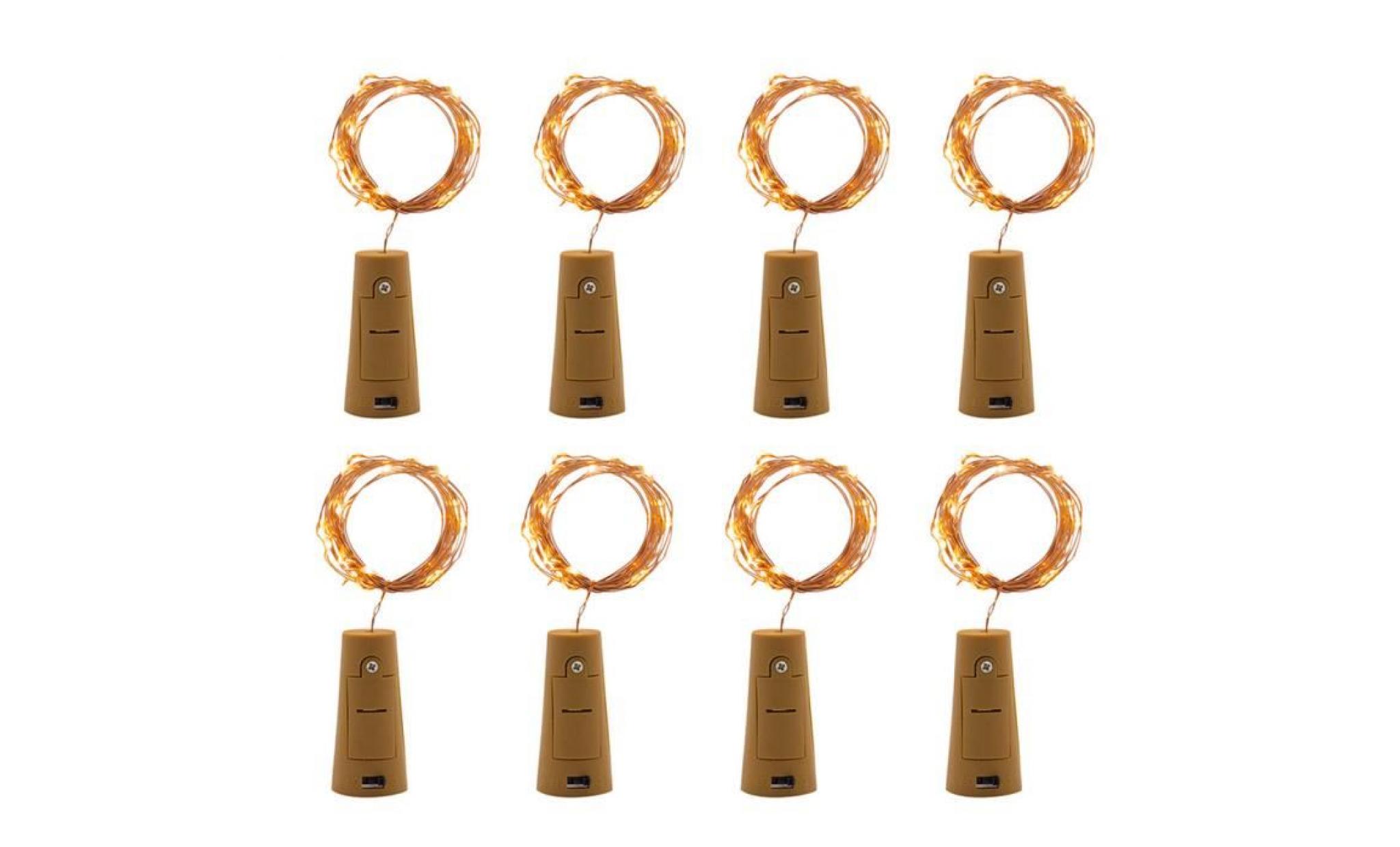 8pcs cork shaped led night starry light wine bottle lamp for party decor yellow pageare3365 pageare3365