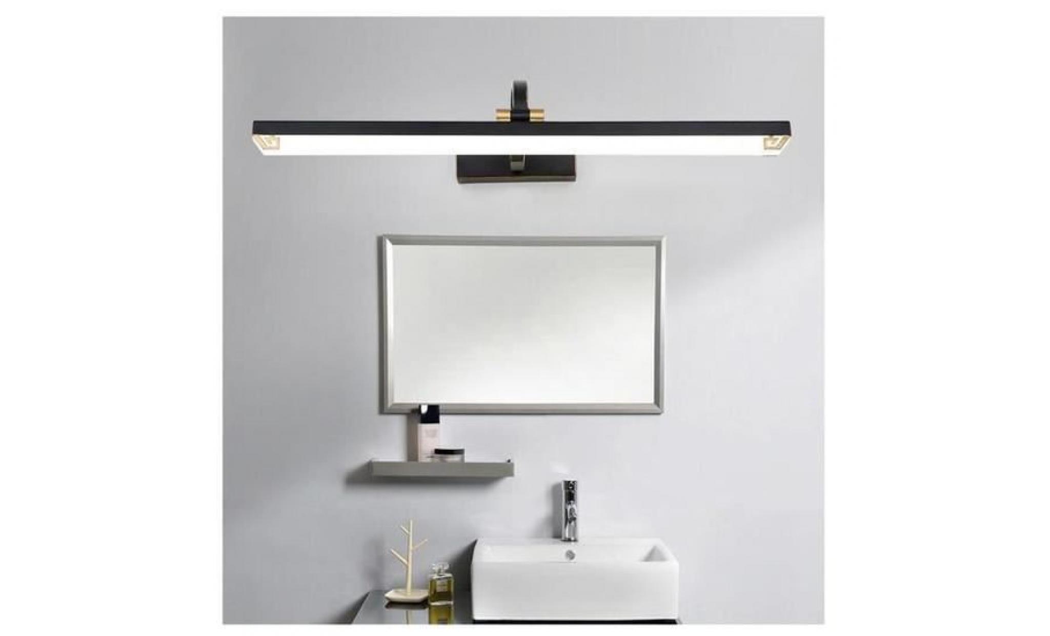 8w leds lampe applique éclairage noir pour salle de bain miroir lumière blanche miroir de courtoisie lampe chambre toilette pas cher
