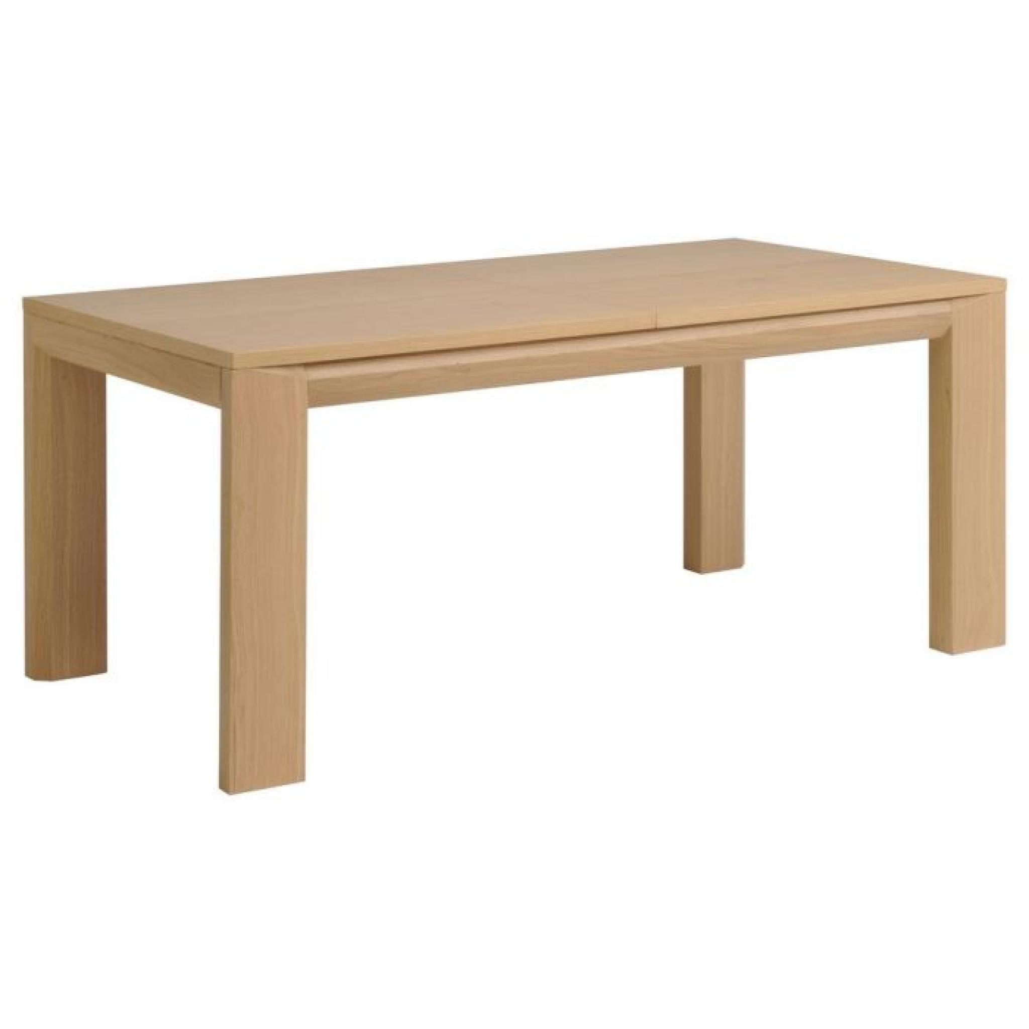 ACADEMY Table L180/225/270 cm finition chêne brut pas cher